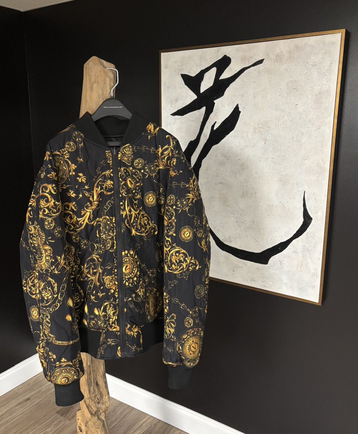 Versace Jeans Couture REVERSIBLE Versace Jeans Couture Bomber (Black/Gold) Size US L / EU 52-54 / 3 - 1 Thumbnail