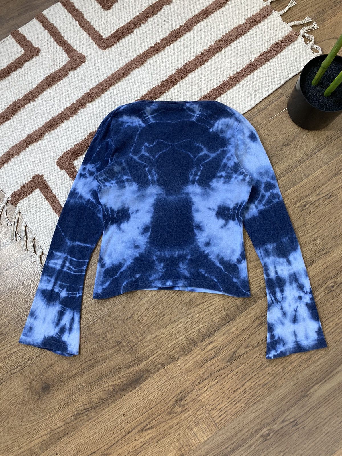 Vintage SHIBORI HEART TIE-DAY CUTE LONGSLEEVE Size M / US 6-8 / IT 42-44 - 3 Thumbnail