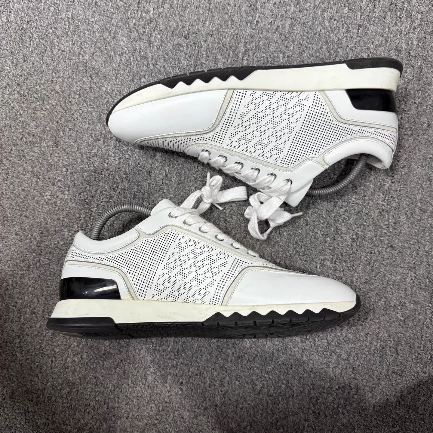 Hermes Hermes B&W Grid Calfskin Sneakers 41 99 New Size US 8 / EU 41 - 4 Thumbnail