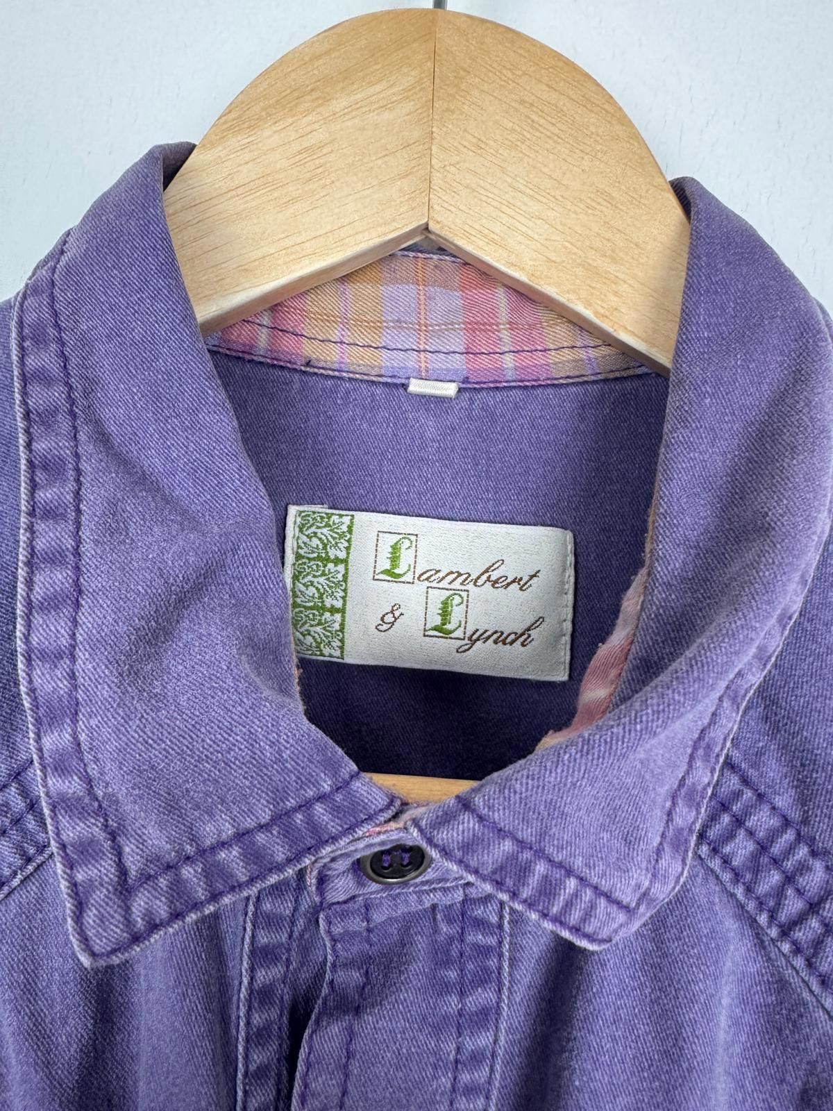 Other Vintage Lambert & Lynch Purple Wash Ombré Shirt - Size XL Size US XL / EU 56 / 4 - 2 Thumbnail