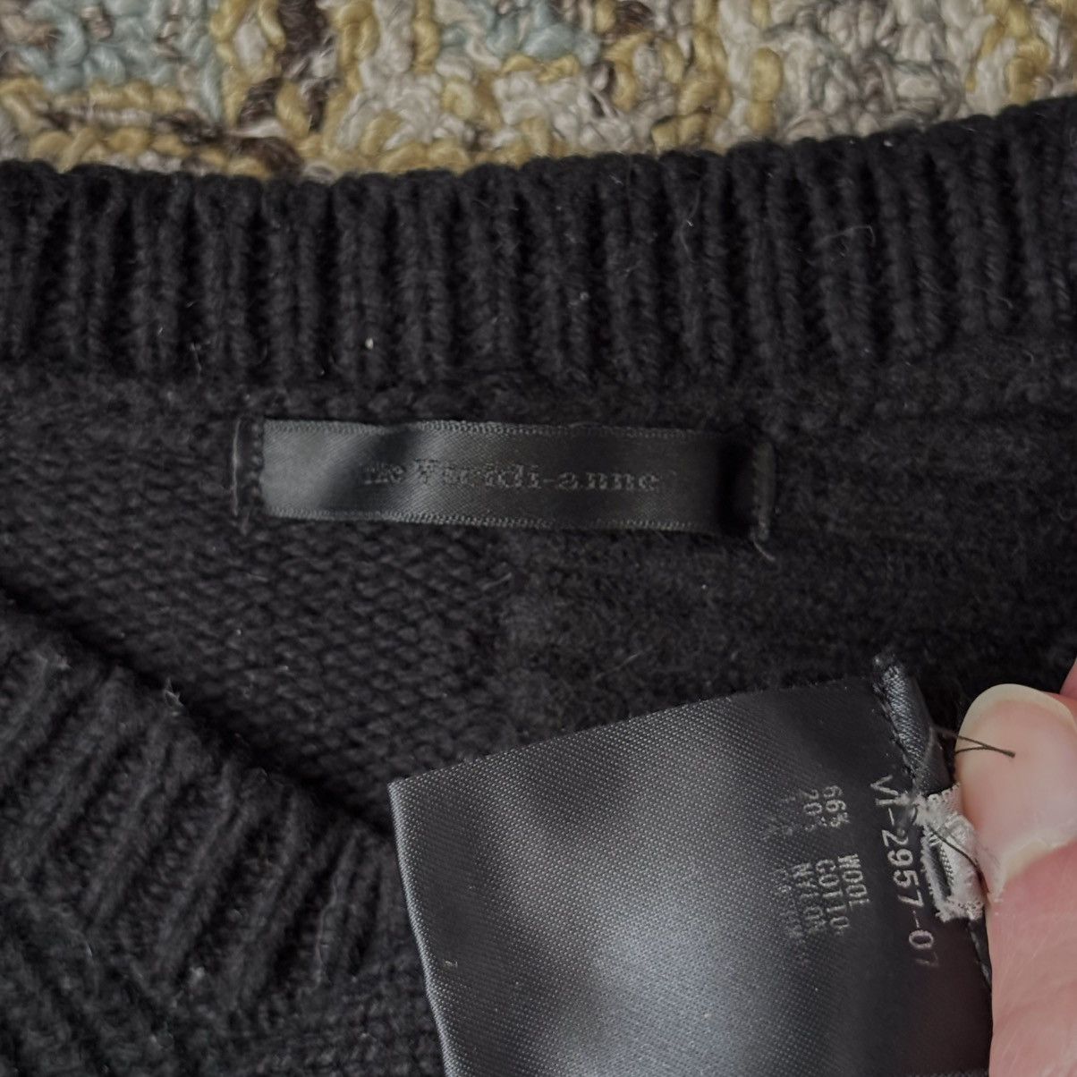 The Viridi-anne Patchwork Knit Sweater reconstructed wool cotton cashmere Size US S / EU 44-46 / 1 - 5 Thumbnail