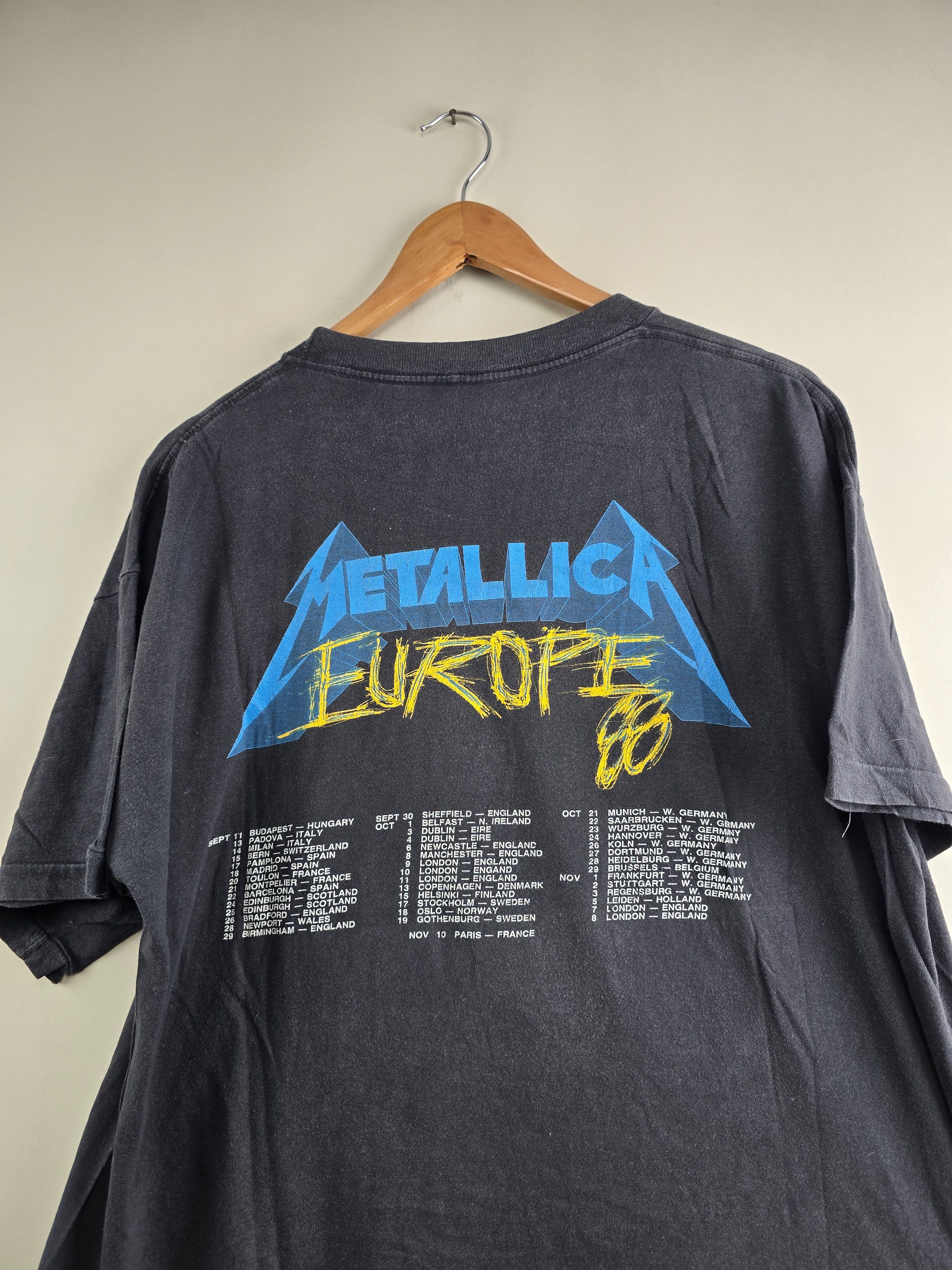 Band Tees × Metallica × Vintage 1988 Metallica And Justice for All Tour XL 23" 27" Size US XL / EU 56 / 4 - 6 Thumbnail