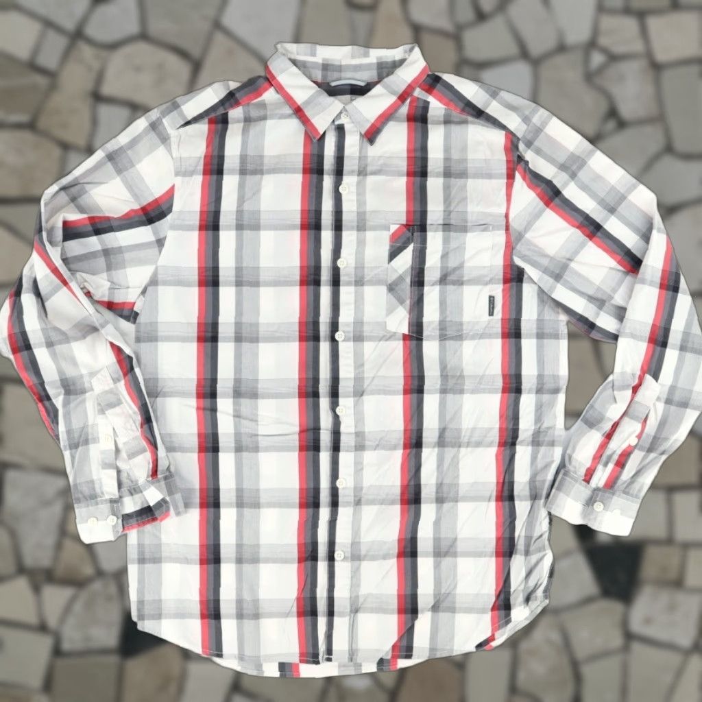 Vintage Columbia Omni-Wick Cotton Blend Plaid Long Sleeve Button Up Shirt White Men's L Size US L / EU 52-54 / 3 - 1 Thumbnail