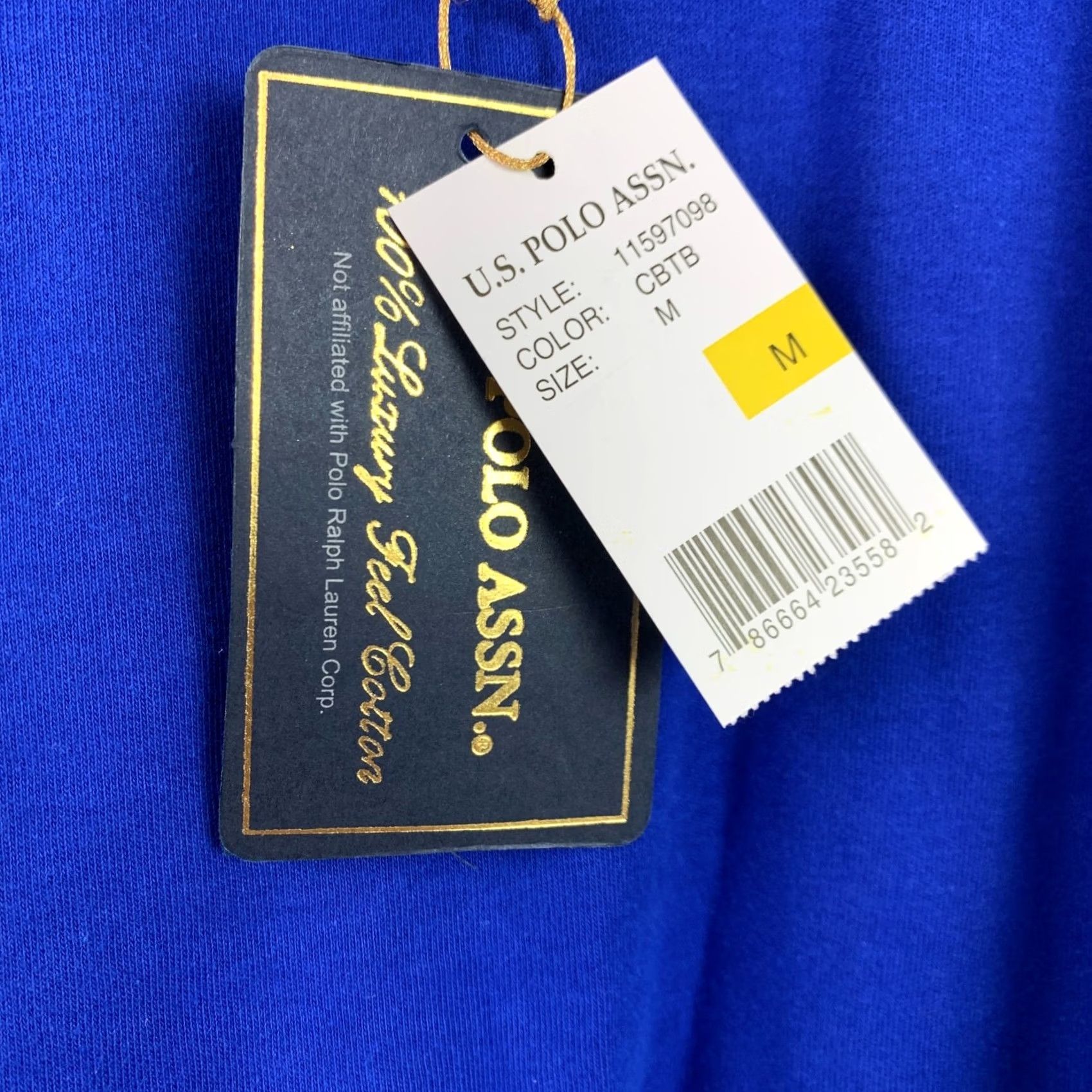 Vintage VINTAGE US Polo Assn Blue Cotton Short Sleeve Polo Shirt Mens Medium NWT Size US M / EU 48-50 / 2 - 4 Thumbnail