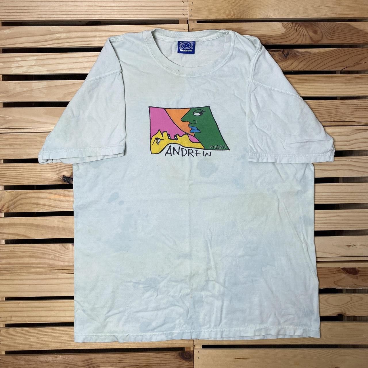 Andrew Vintage Andrew Skate Shop Green Art Skate Tee Size Large Size US L / EU 52-54 / 3 - 1 Thumbnail