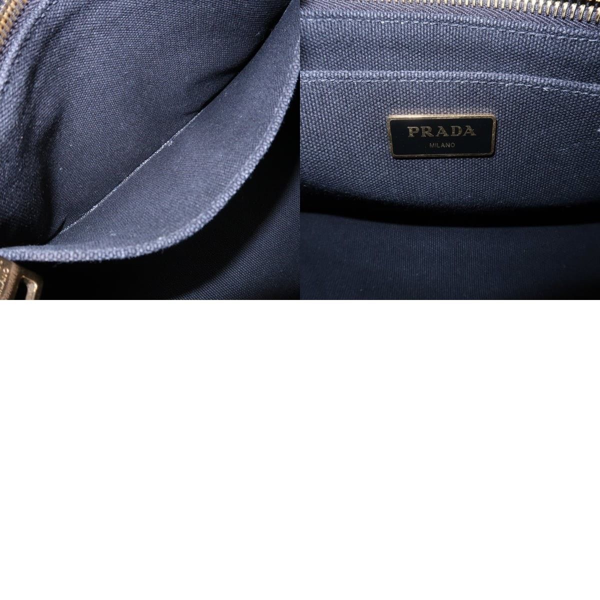 Prada Prada Canapa Mini Tote Canvas Black Size ONE SIZE - 8 Thumbnail