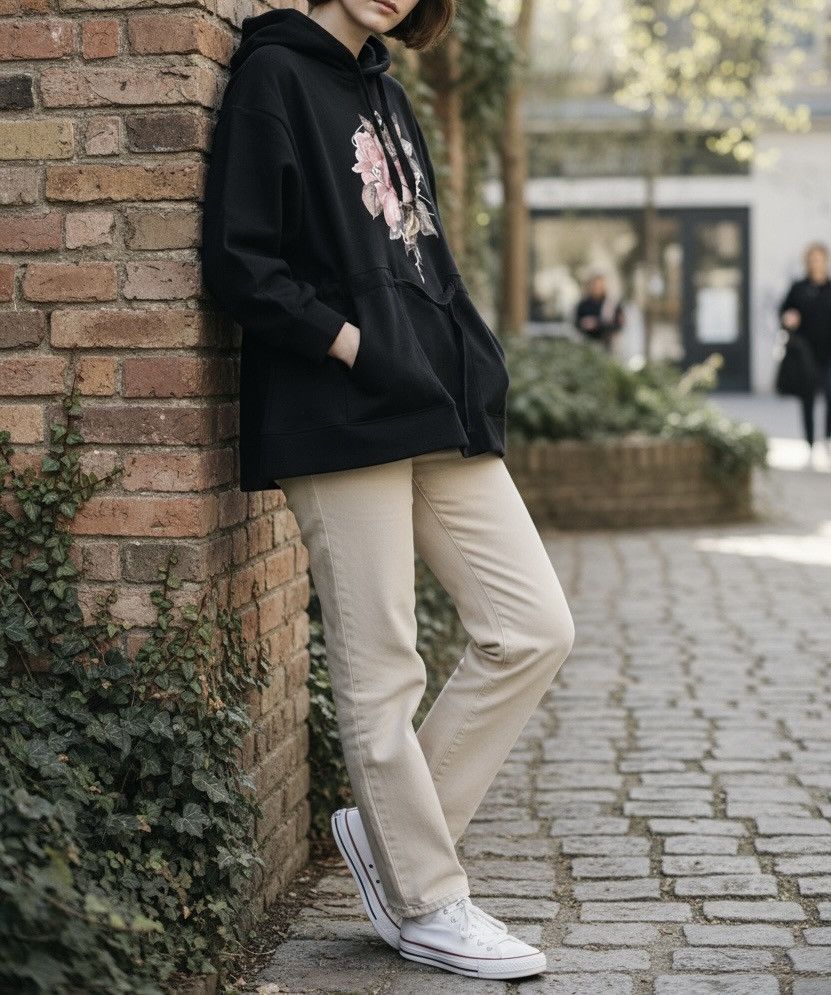 Undercover Undercover x gu rose and safety pin oversized hoodie Size US XXL / EU 58 / 5 - 3 Thumbnail