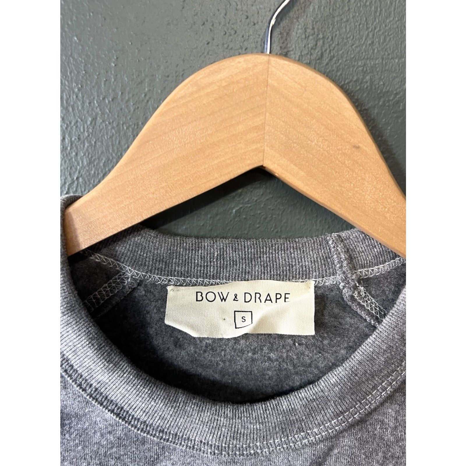 Vintage Bow & Drape Sweatshirt Womens Gray Had Me at Merlot Pullover Size S Size S / US 4 / IT 40 - 3 Thumbnail