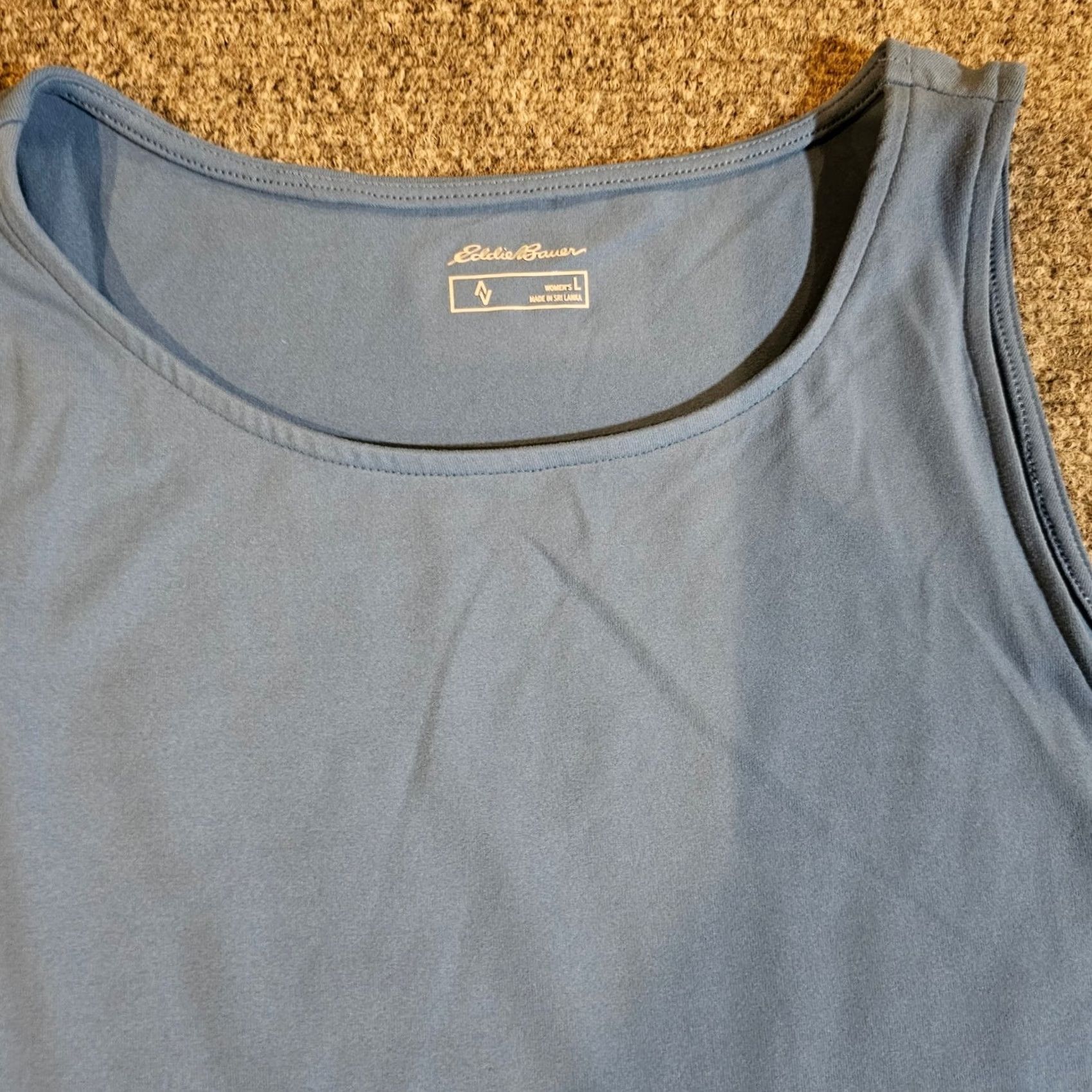 Eddie Bauer Eddie Bauer Dress Womens Large Blue Travex Fitted Sleeveless Stretch Casual Basic Size L / US 10 / IT 46 - 3 Thumbnail