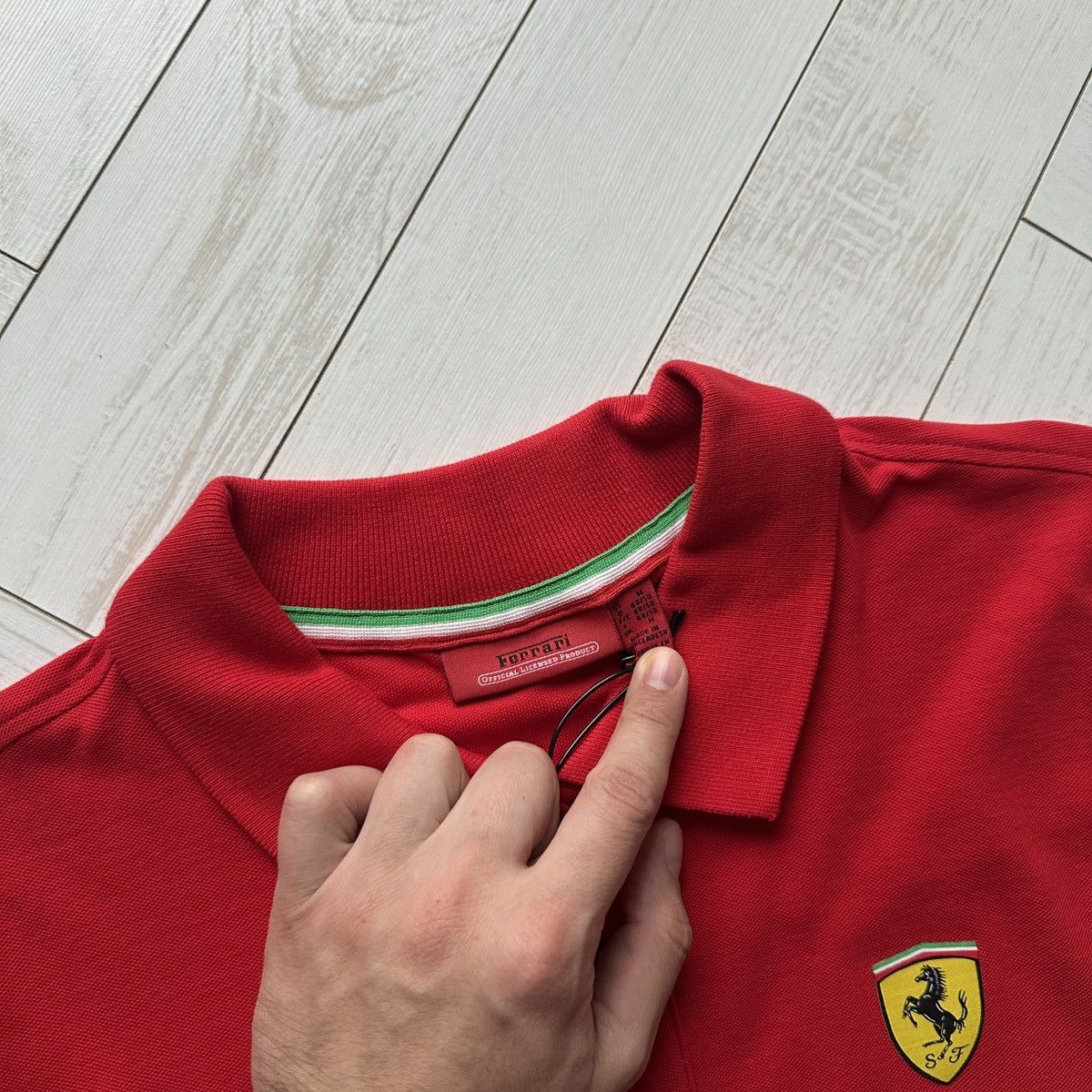 Ferrari Scuderia Ferrari racing formula 1 Polo New y2k hype Italy Size US M / EU 48-50 / 2 - 6 Thumbnail