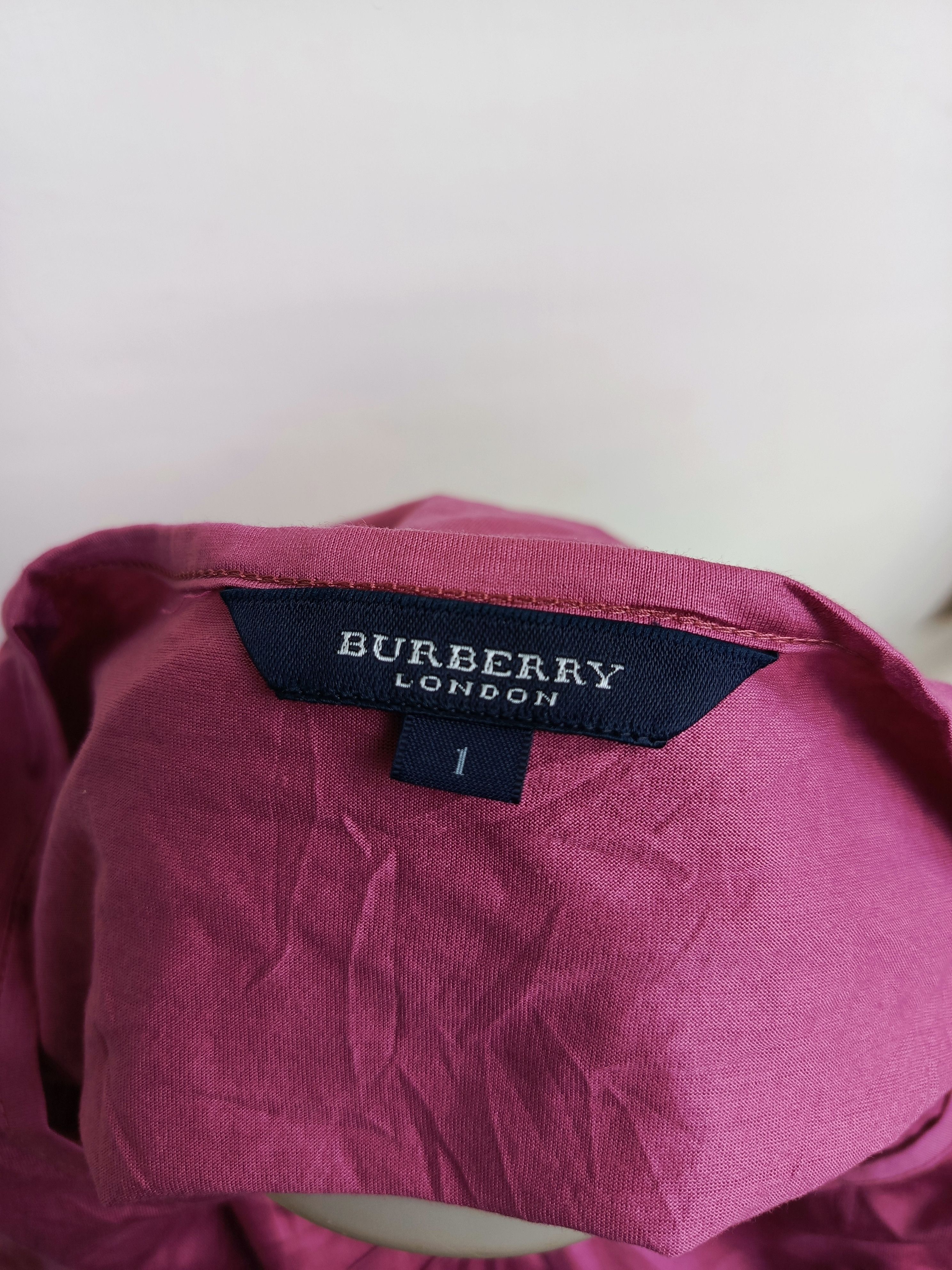 Burberry Burberry London Plain Violet Tee Size S / US 4 / IT 40 - 6 Thumbnail