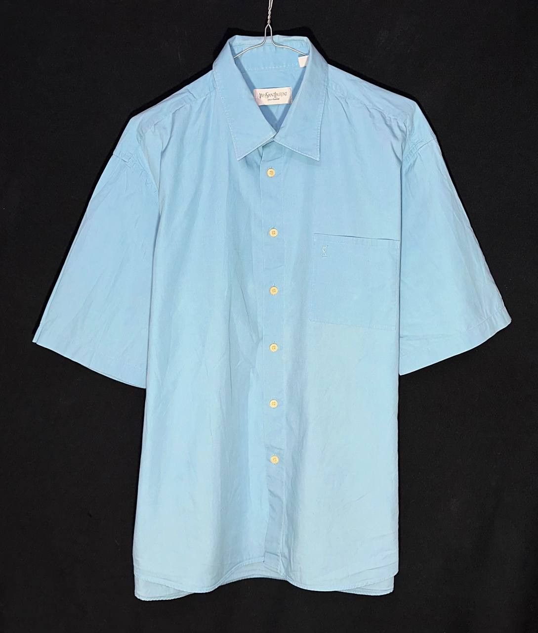 Vintage × Yves Saint Laurent Yves Saint Laurent vintage shirt button embroidered logo ysl Size US XL / EU 56 / 4 - 1 Thumbnail