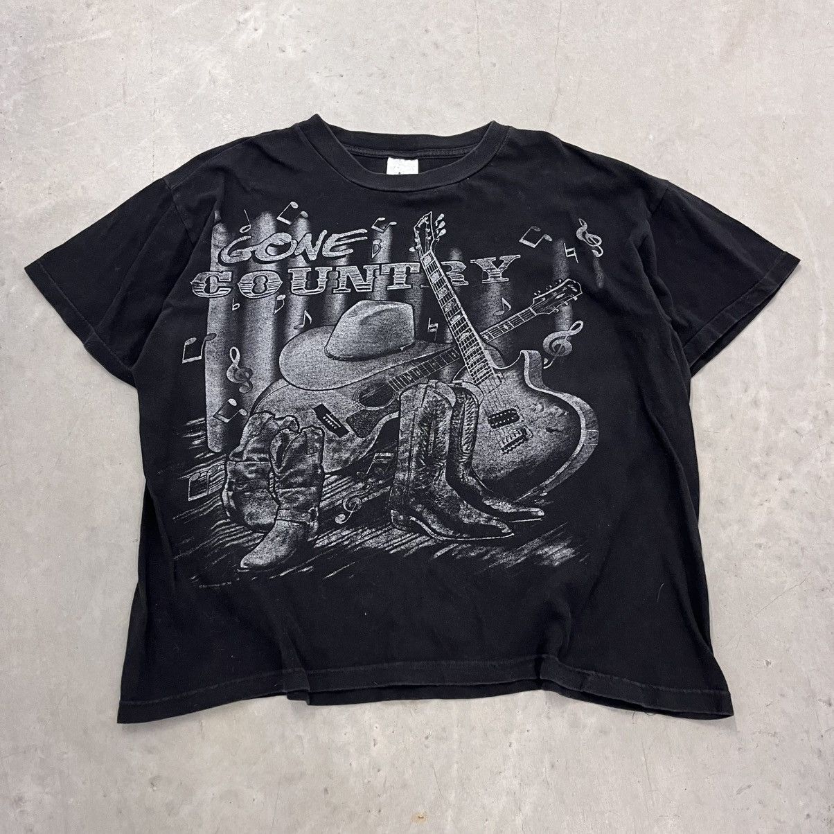 Band Tees × Vintage Vintage 90's Country Music AOP band tee Single Stitch USA Size US XL / EU 56 / 4 - 1 Thumbnail