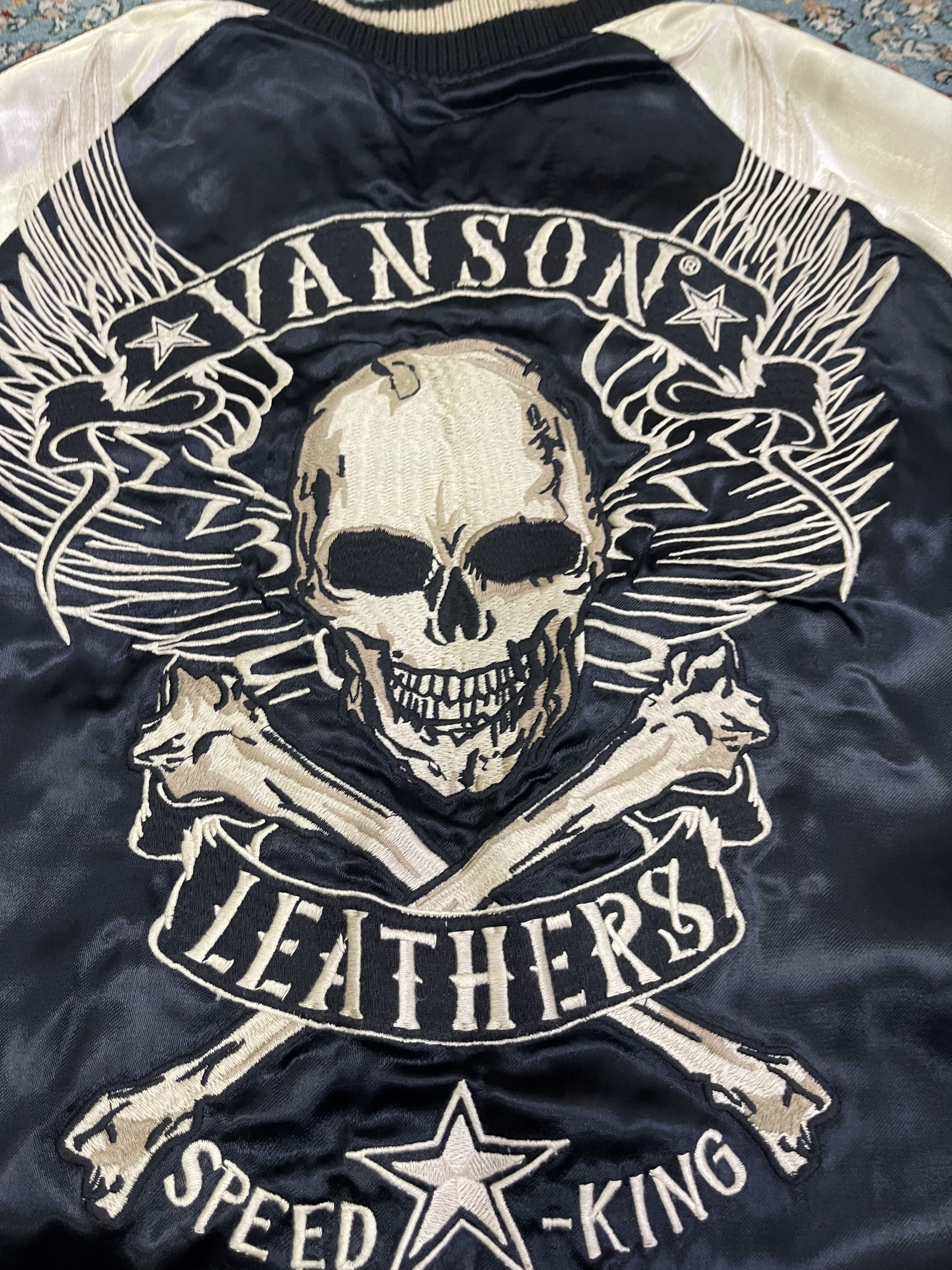 Vanson Leathers RARE Vanson Sukajan Sourvenir Satin Jacket Embroidery Size US S / EU 44-46 / 1 - 23 Thumbnail