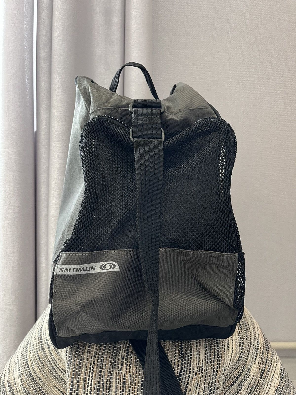 Salomon × Vintage Vintage Salomon Gear Sling Bag Sports Ski Backpack Black Size ONE SIZE - 6 Thumbnail