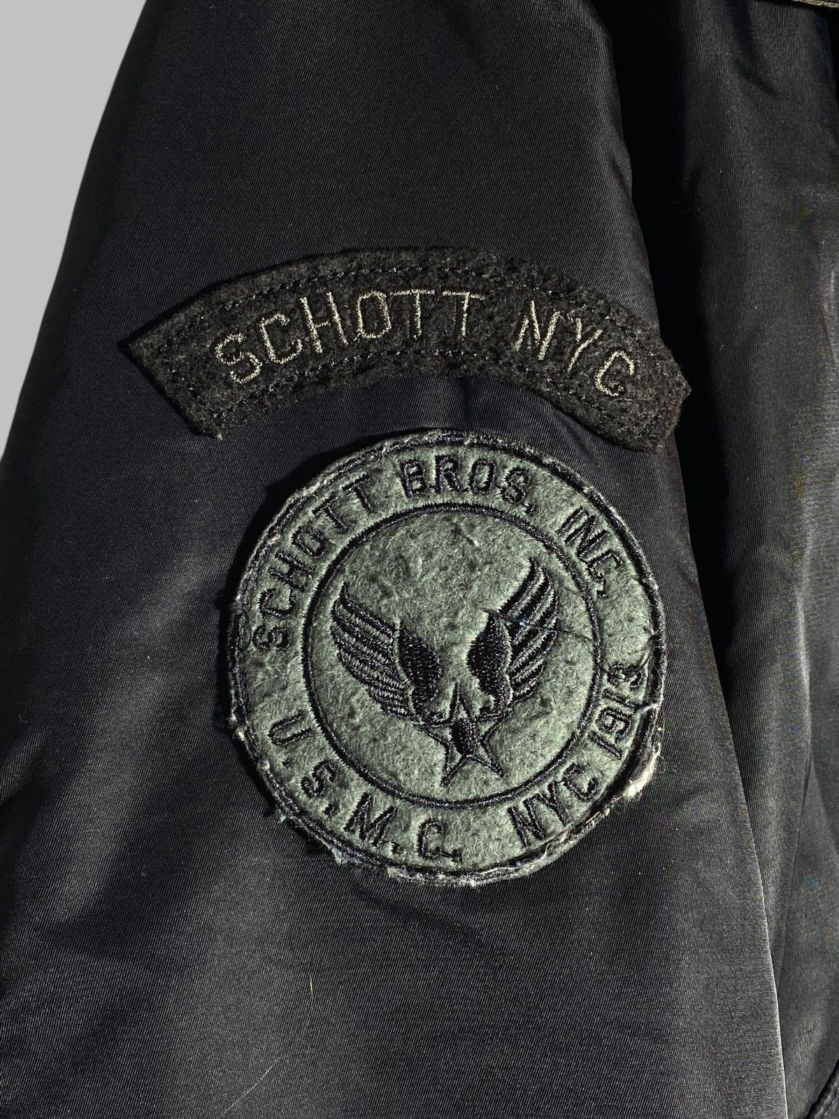 Schott 🔥 SCHOTT NYC CWU-R BOMBER JACKET DISTRESSED CUFFS VTG STYLE Size US M / EU 48-50 / 2 - 8 Thumbnail