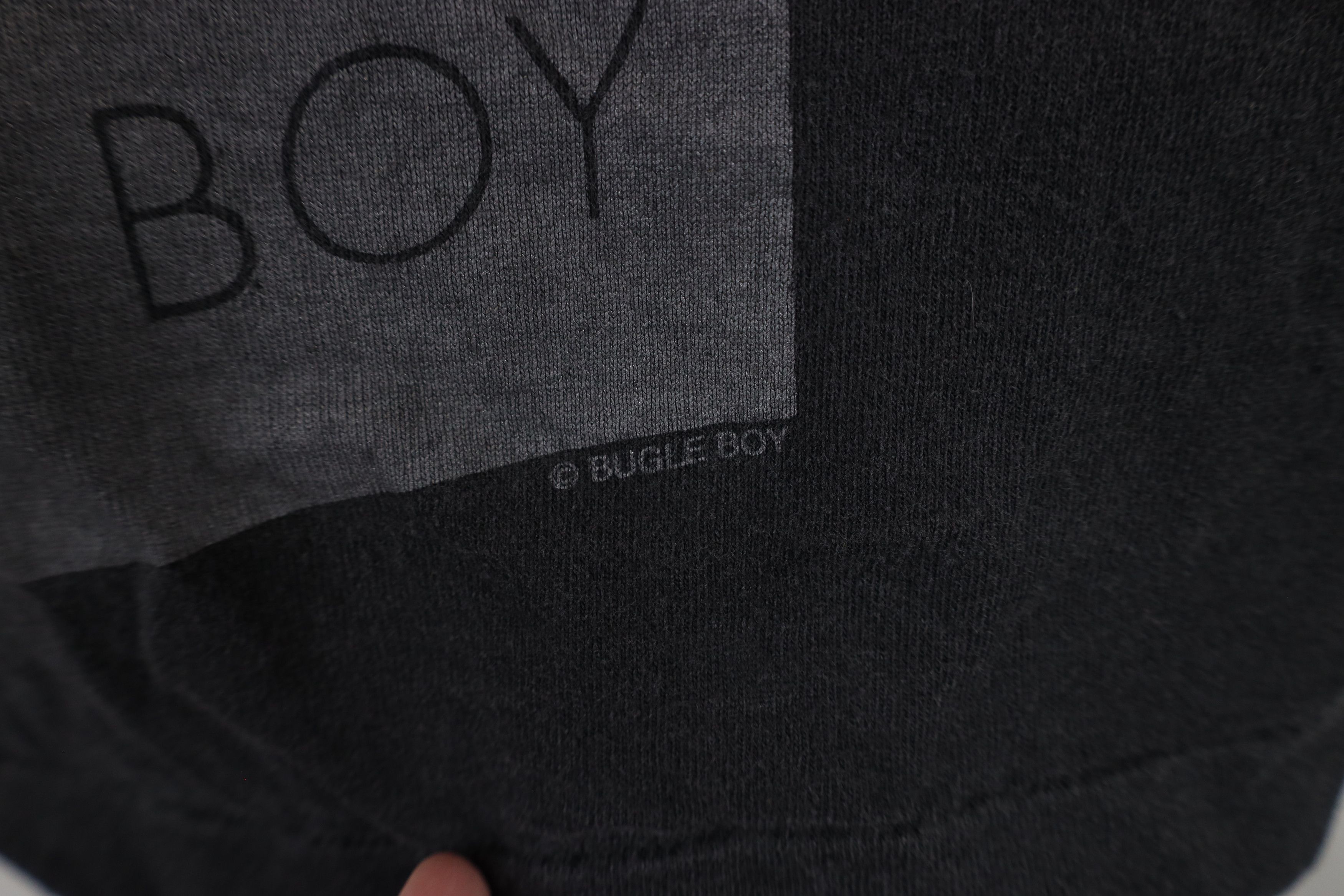 Vintage Vintage 90s Bugle Boy Out Abstract Tank Top T-Shirt Black Size US XL / EU 56 / 4 - 11 Thumbnail