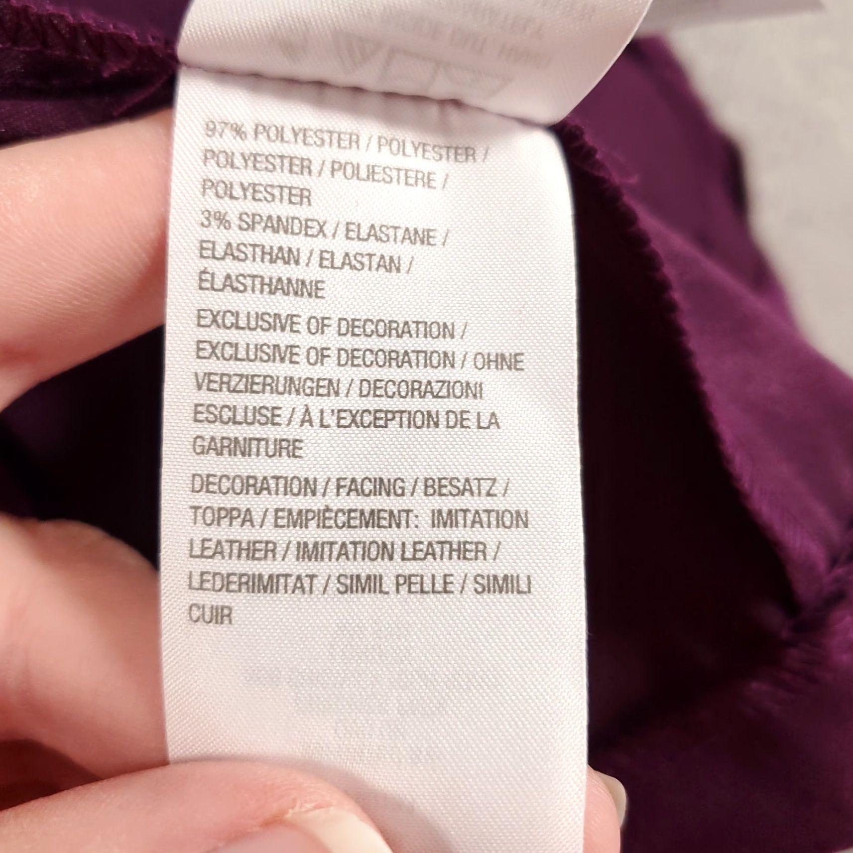 Bob Mackie Mackie Bob Wearable Art Cardigan Jacket Womens Medium Purple Faux Suede Leather Size M / US 6-8 / IT 42-44 - 5 Thumbnail