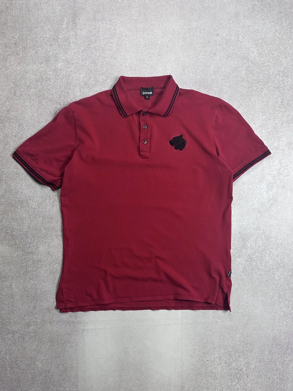 Roberto Cavalli Roberto Cavalli Tiger Polo Shirt XL Red Mens Size US L / EU 52-54 / 3 - 1 Thumbnail