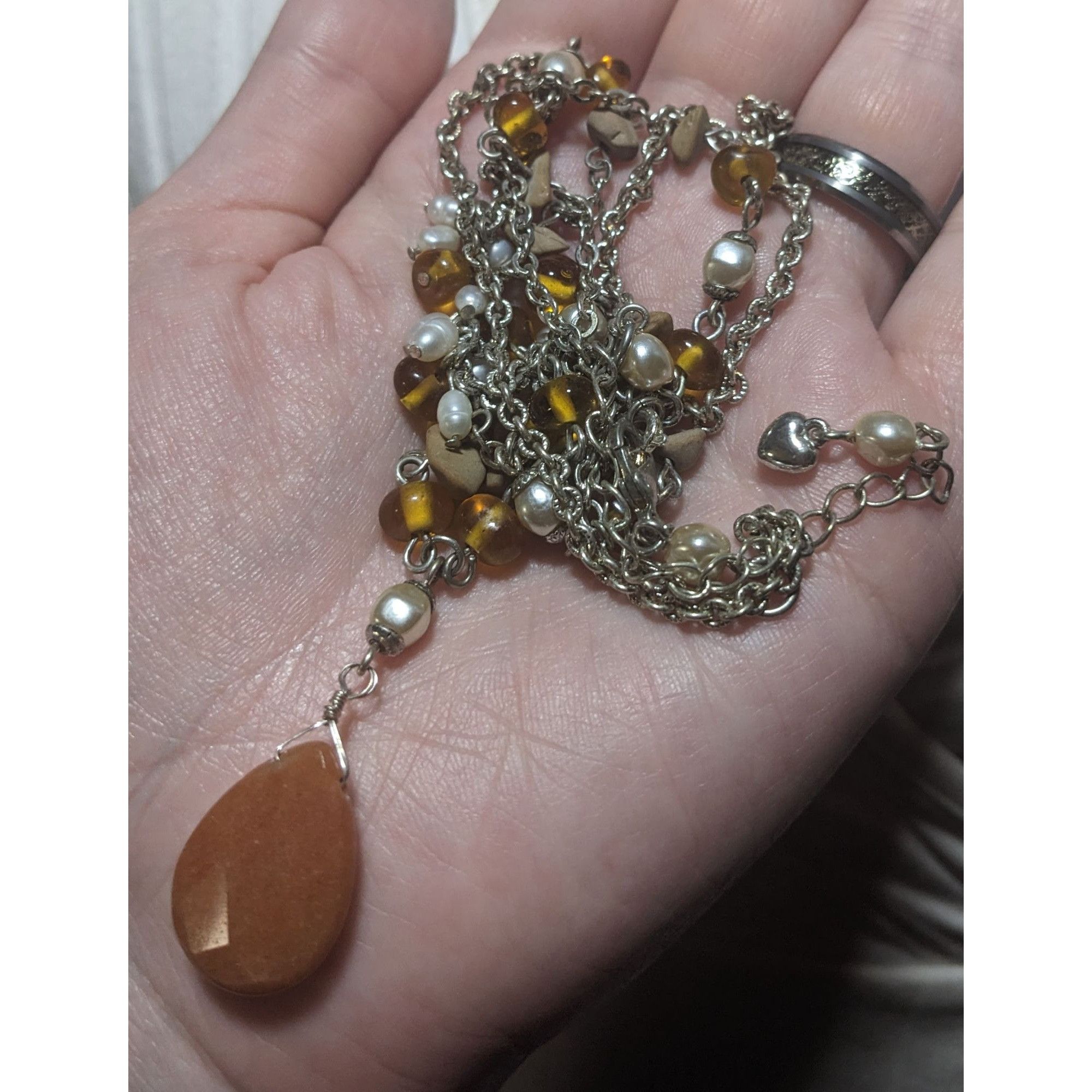Other Avon Boho Layered Necklace With Gem And Pearl Beads Size ONE SIZE - 4 Thumbnail