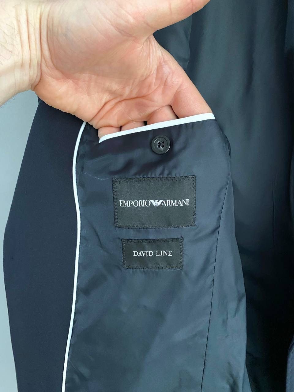 Emporio Armani Emporio Armani Navy Virgin Wool Slim Fit Men's Suit Size 48 Size 48S - 10 Thumbnail