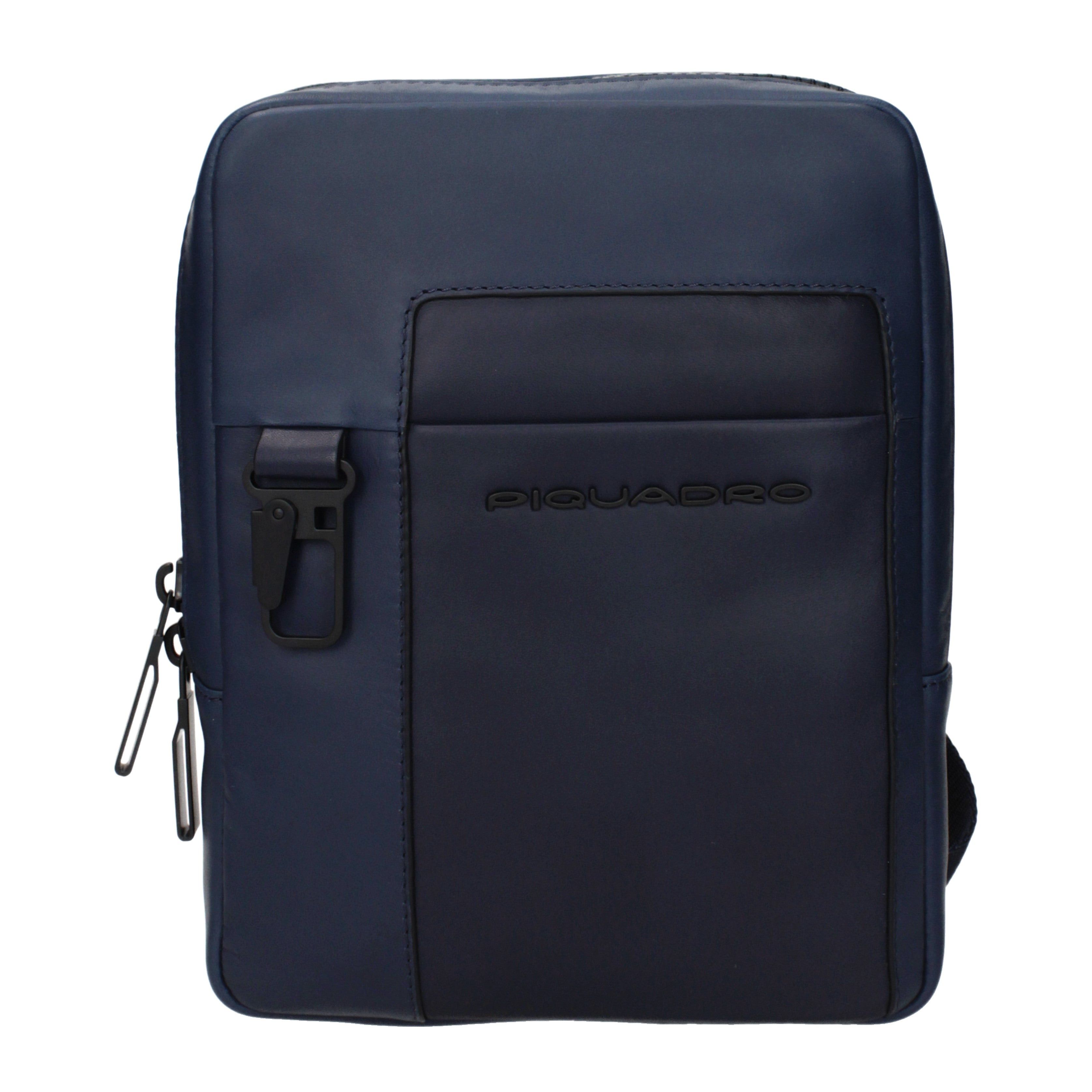 Piquadro Piquadro Crossbody Bags Men Leather Blue Size ONE SIZE - 1 Thumbnail