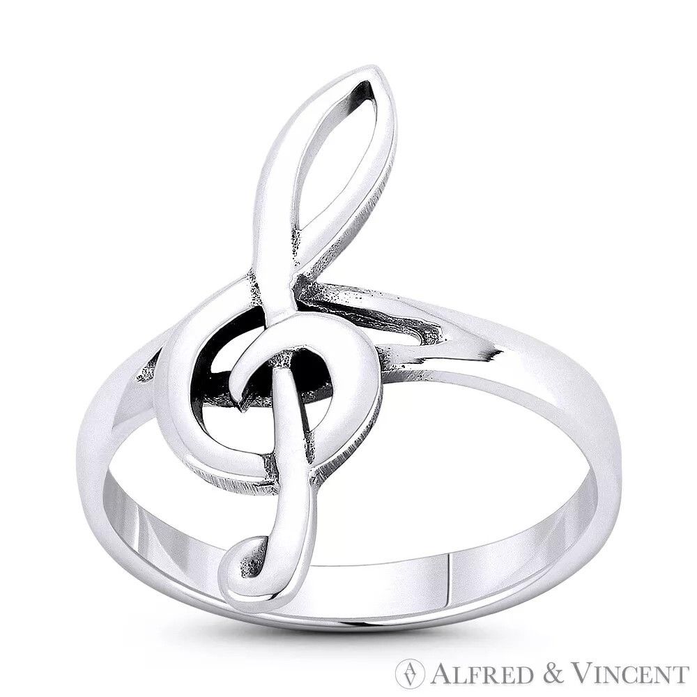Other G-Cleft Musical Symbol Charm Stackable Ring Size ONE SIZE - 1 Preview