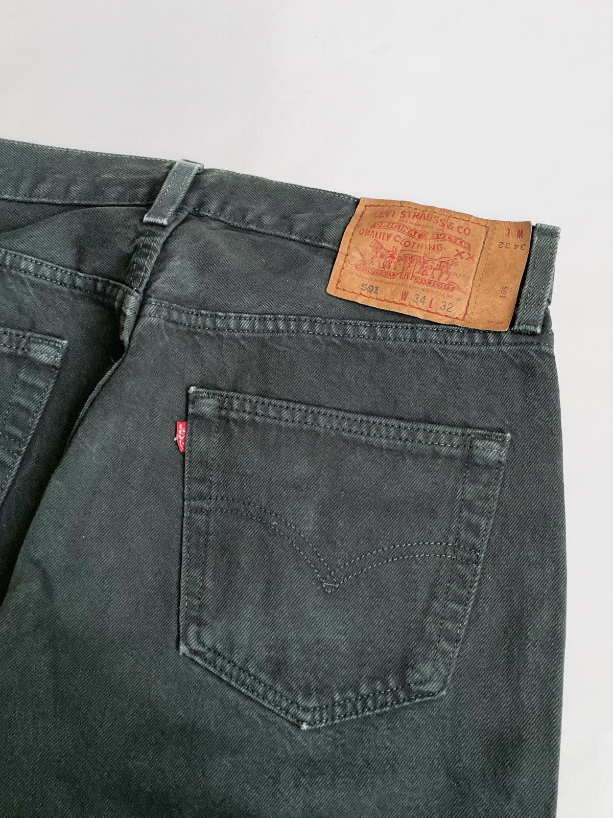 Levi's Vintage Clothing Vintage Levi’s 501 Dark green denim pants Made in USA Size US 34 / EU 50 - 6 Thumbnail