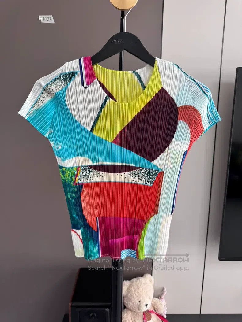 Issey Miyake Issey Miyake Windmill Short Sleeve Top Size L / US 10 / IT 46 - 5 Thumbnail
