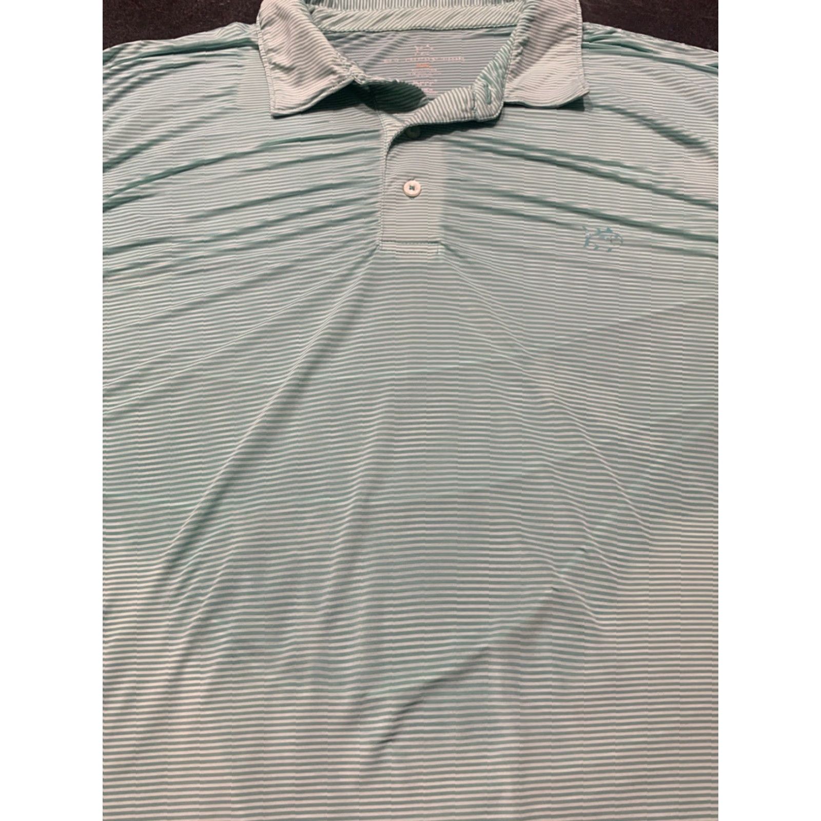 Southern Tide VINTAGE Southern Tide Polo Shirt Men XXL Green Striped Performance Casual Golf Hiking Travel Size US XXL / EU 58 / 5 - 4 Thumbnail
