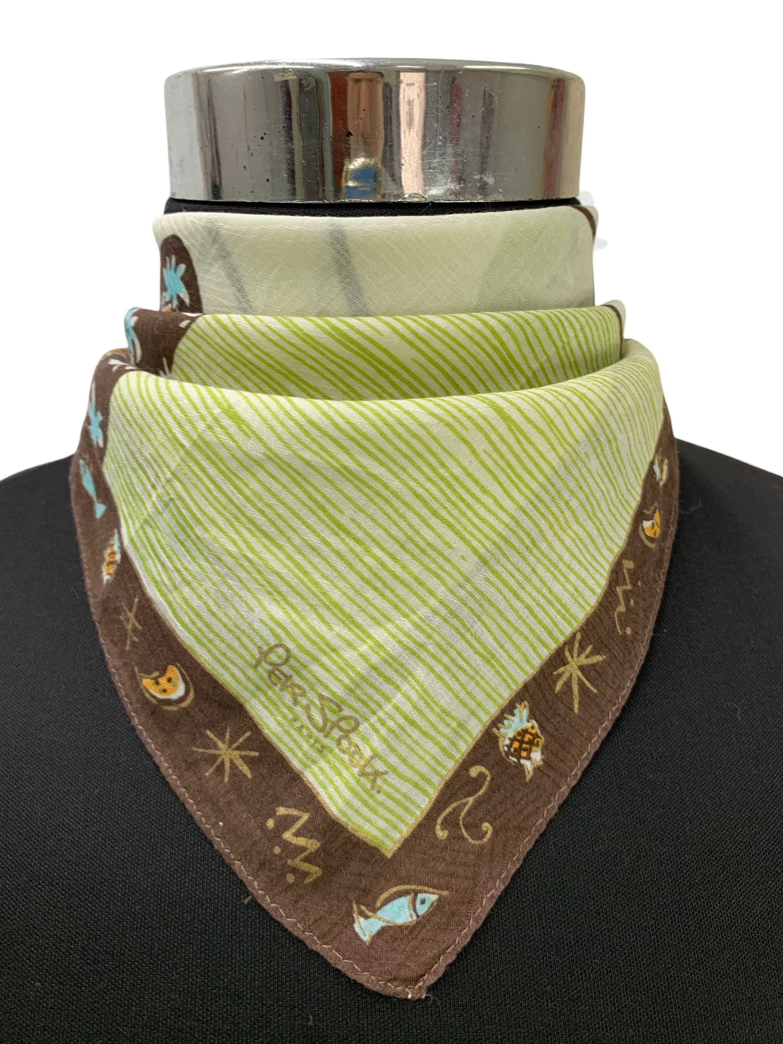 Designer × Japanese Brand × Vintage Vintage Per Spook Handkerchief Scarf Neckwear - HKA993 Size ONE SIZE - 2 Thumbnail