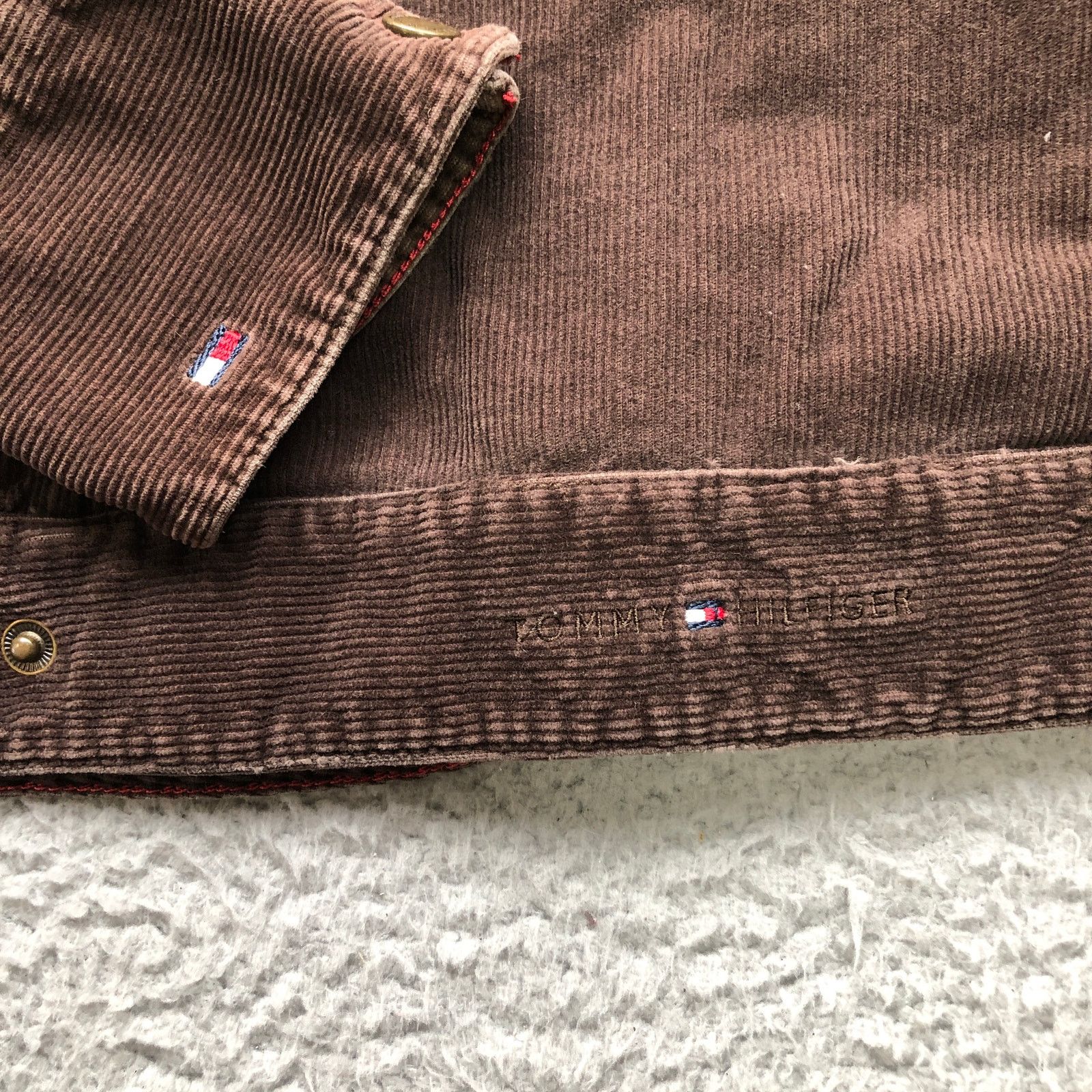 Tommy Hilfiger Tommy Hilfiger Jeans Brown Trucker Jacket Womens XL Brown Size XL / US 12-14 / IT 48-50 - 9 Thumbnail