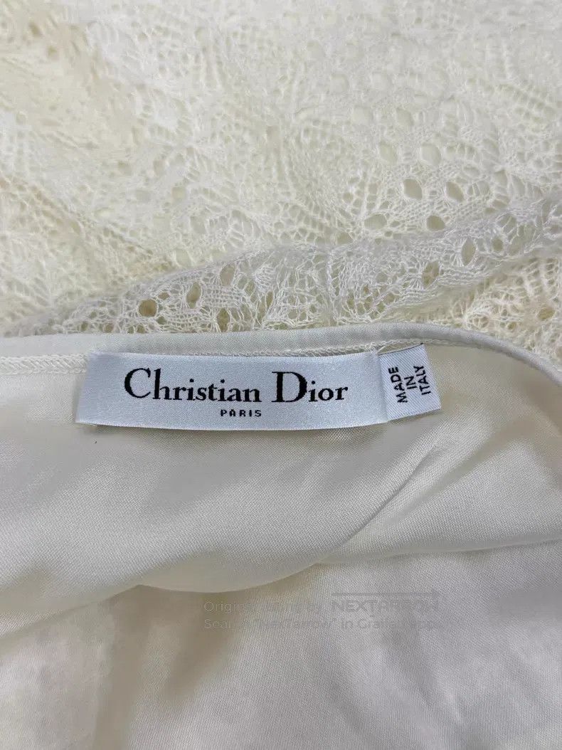 Dior Dior White hollow lace skirt Size 27" / US 4 / IT 40 - 4 Thumbnail
