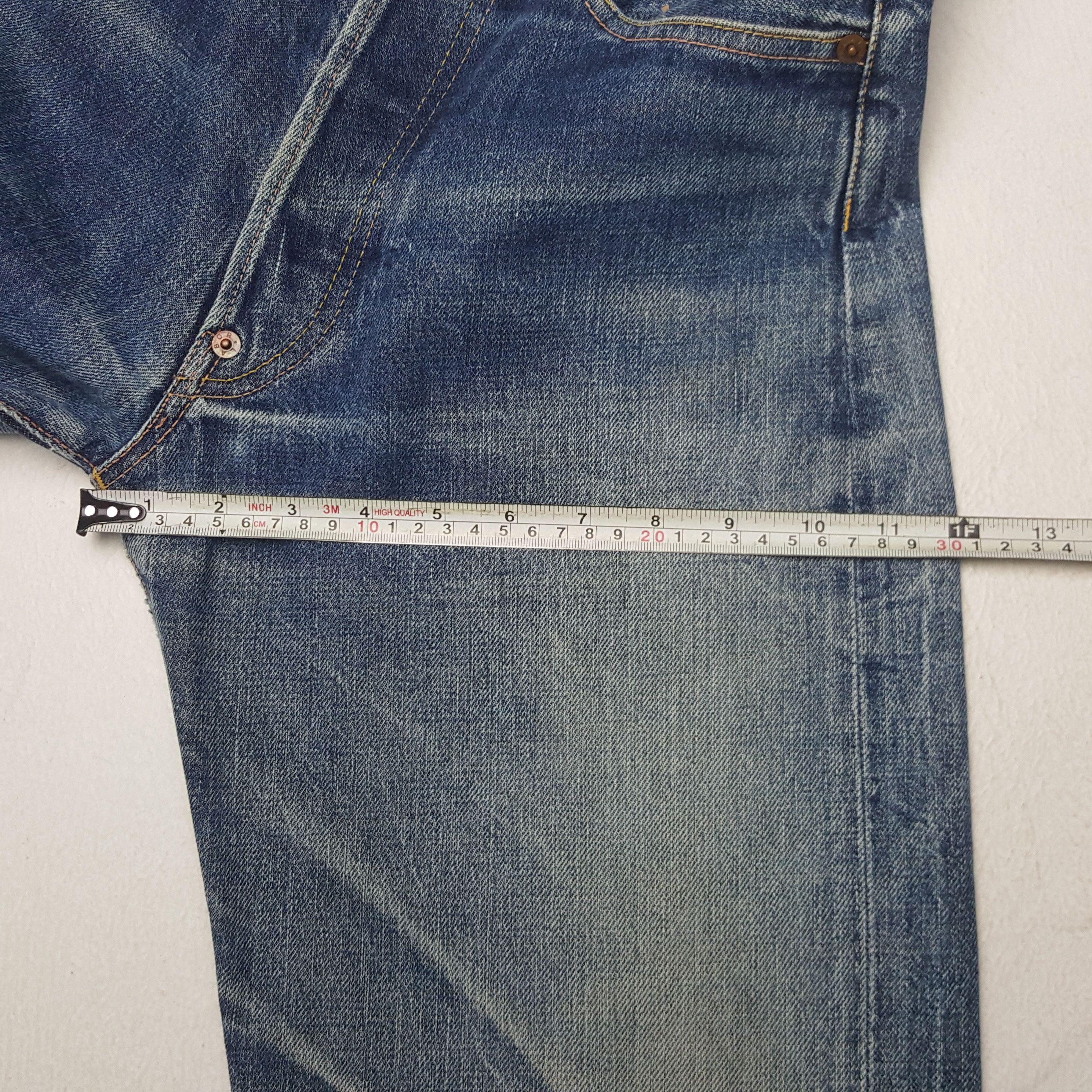 Evisu × Japanese Brand × Vintage Vintage Evis Selvedge Japanese Daicock Custom Denim Jeans Size US 26 / EU 42 - 10 Thumbnail