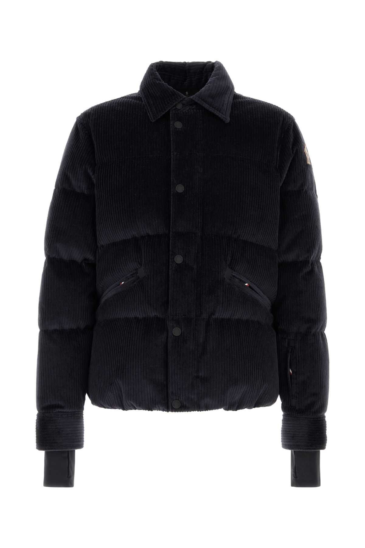 Moncler Grenoble Navy Blue Corduroy Elgon Down Jacket Size US XL / EU 56 / 4 - 1 Thumbnail