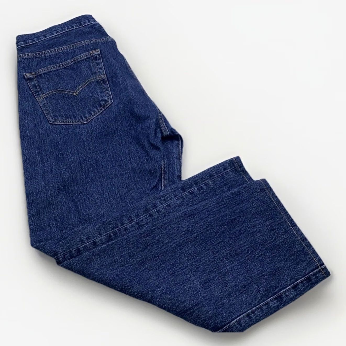 Levi's VINTAGE Levi’s 501 Straight Jeans Mens Denim Blue Button Fly 36x29 Medium Wash 90s USA" Size US 36 / EU 52 - 3 Thumbnail