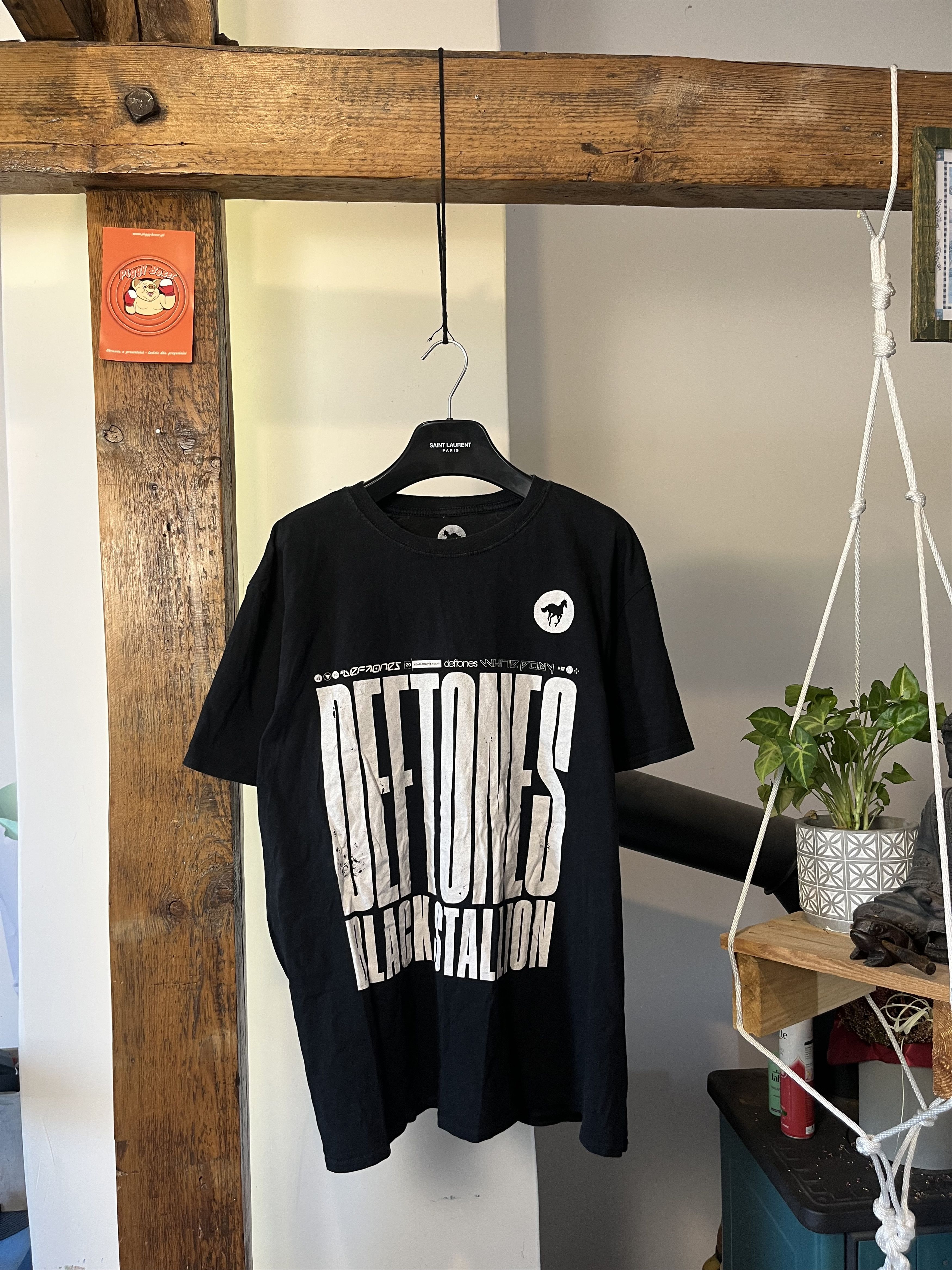 Band Tees × Vintage Deftones Black Stallion Anniversary Album Tour T Shirt Size US XL / EU 56 / 4 - 1 Thumbnail