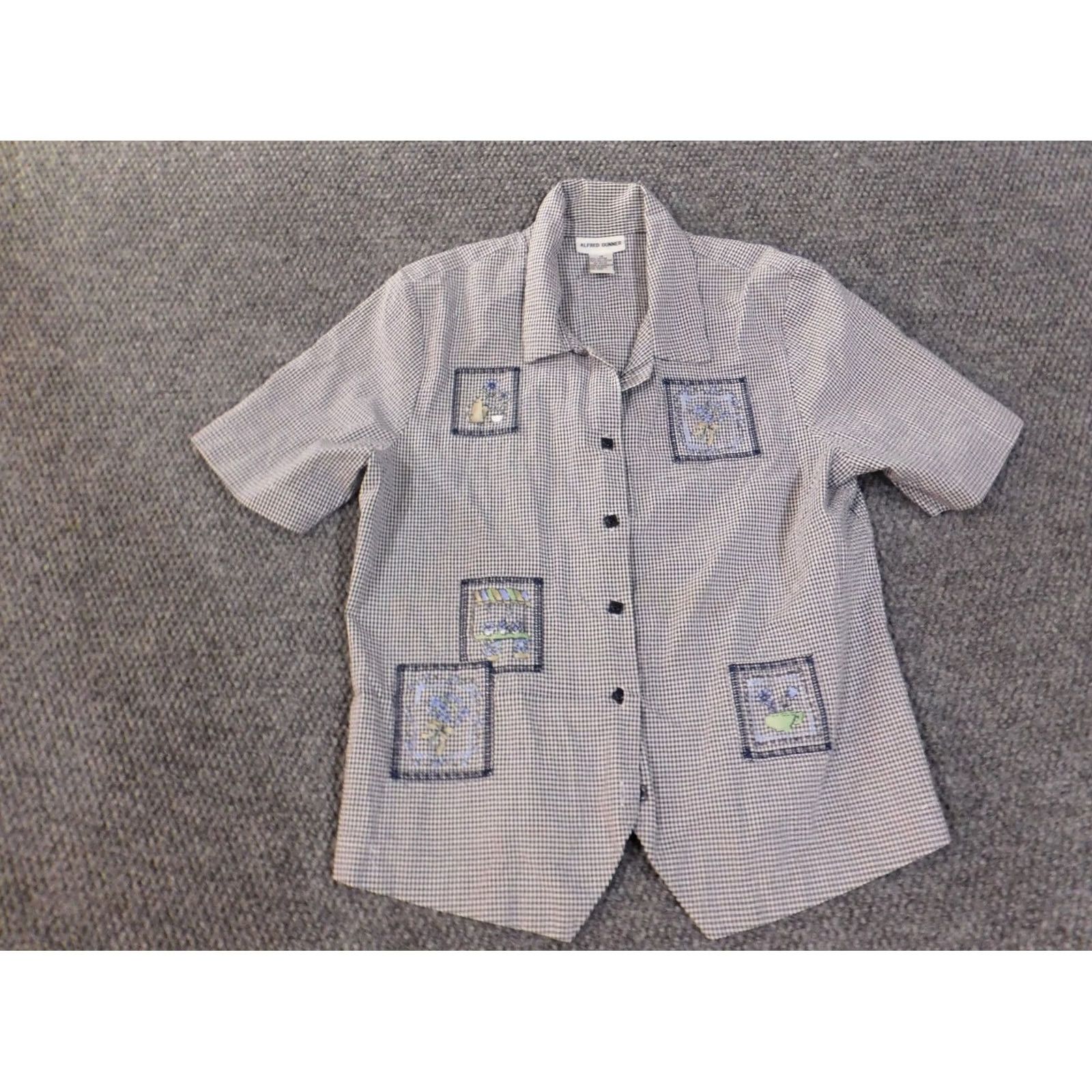 Vintage Alfred Dunner Button-Up Shirt Womens Size XL / US 12-14 / IT 48-50 - 3 Thumbnail