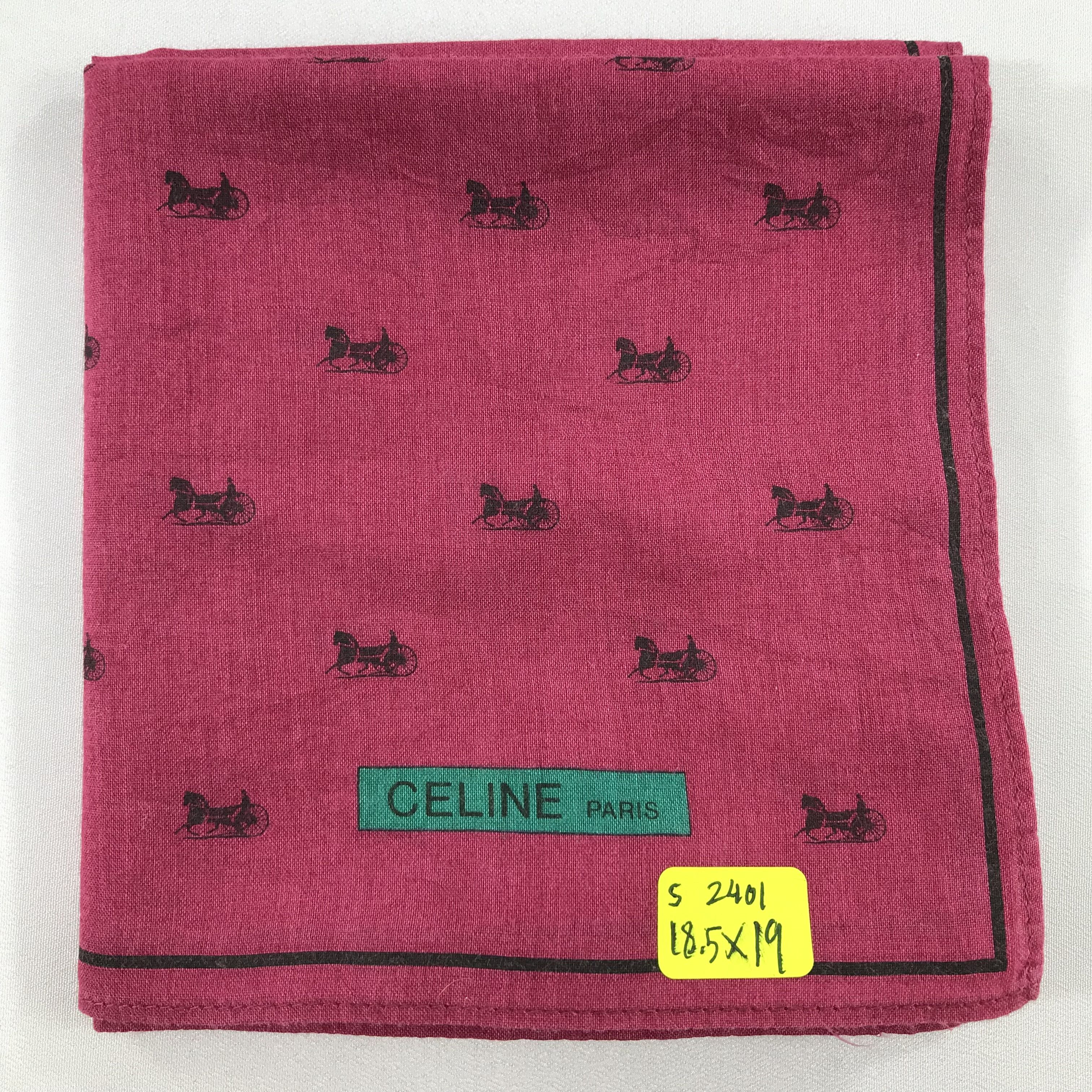 Celine × Vintage Celine Bandana / Handkerchief / Neckerchief - S2401 Size ONE SIZE - 5 Thumbnail