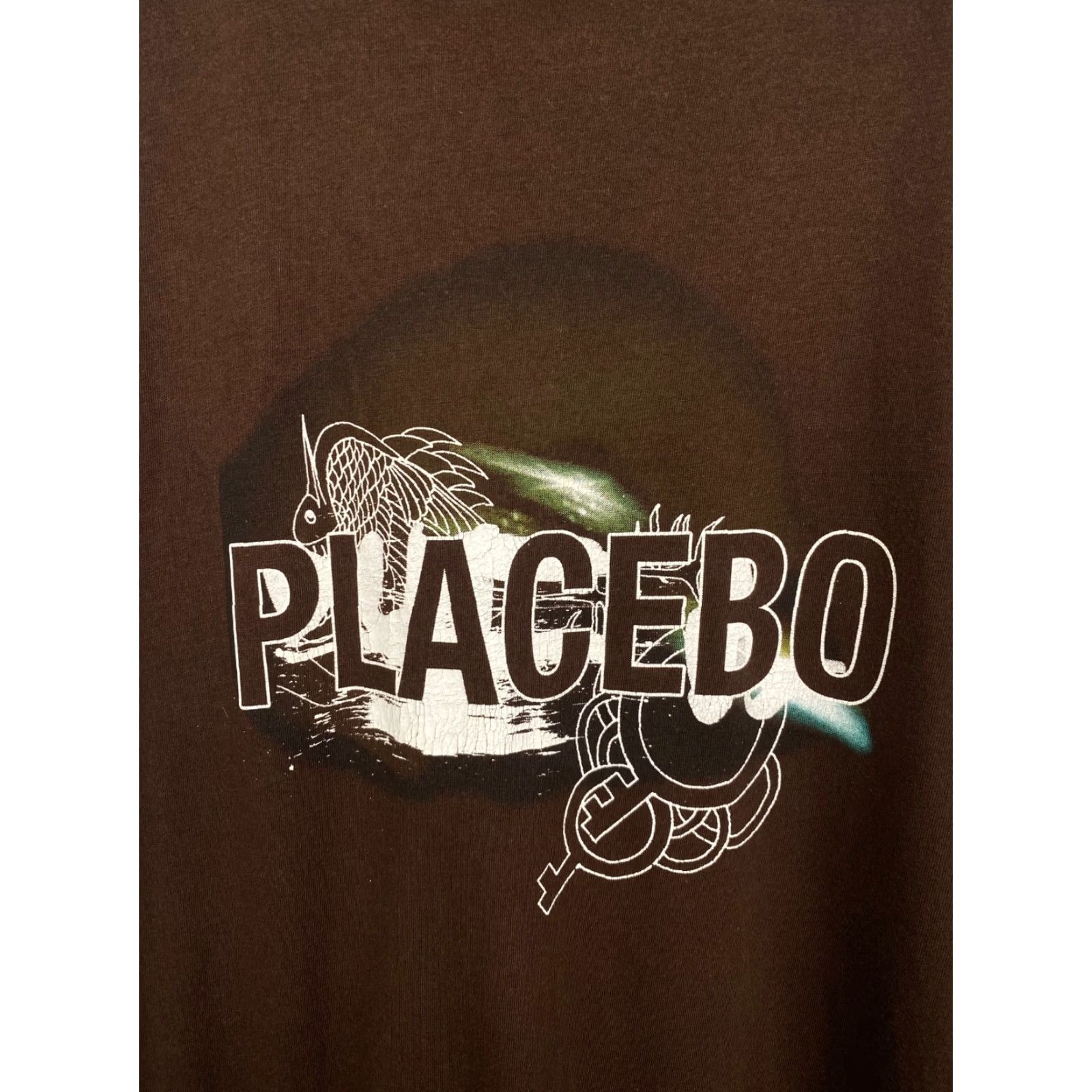 Vintage VINTAGE Placebo Shirt Mens L Brown Band Indie Rock Tee Size US L / EU 52-54 / 3 - 4 Thumbnail