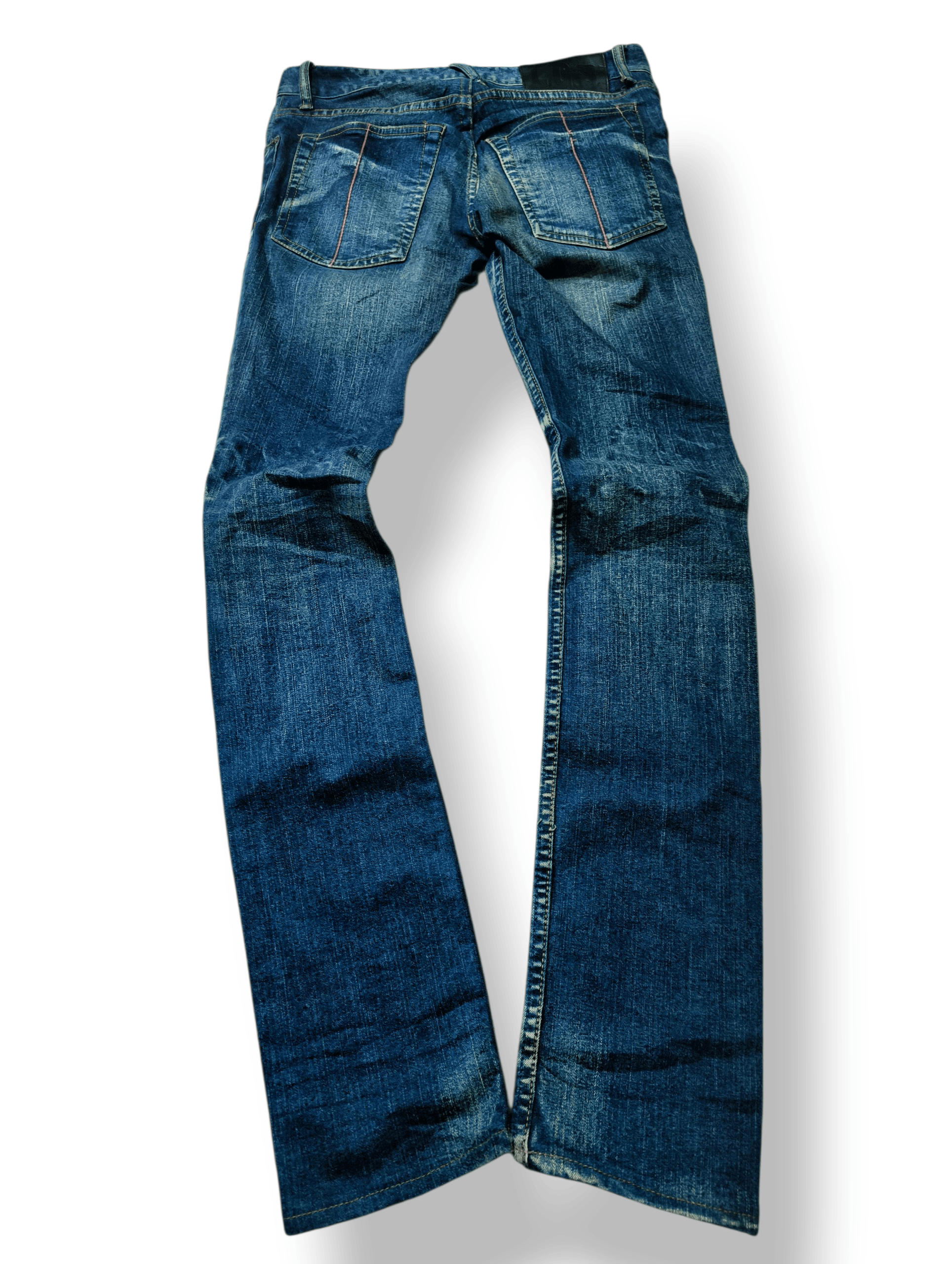 Le Grande Bleu (L.G.B.) L.G.B Mudwas Distressed Denim Size US 29 - 2 Thumbnail