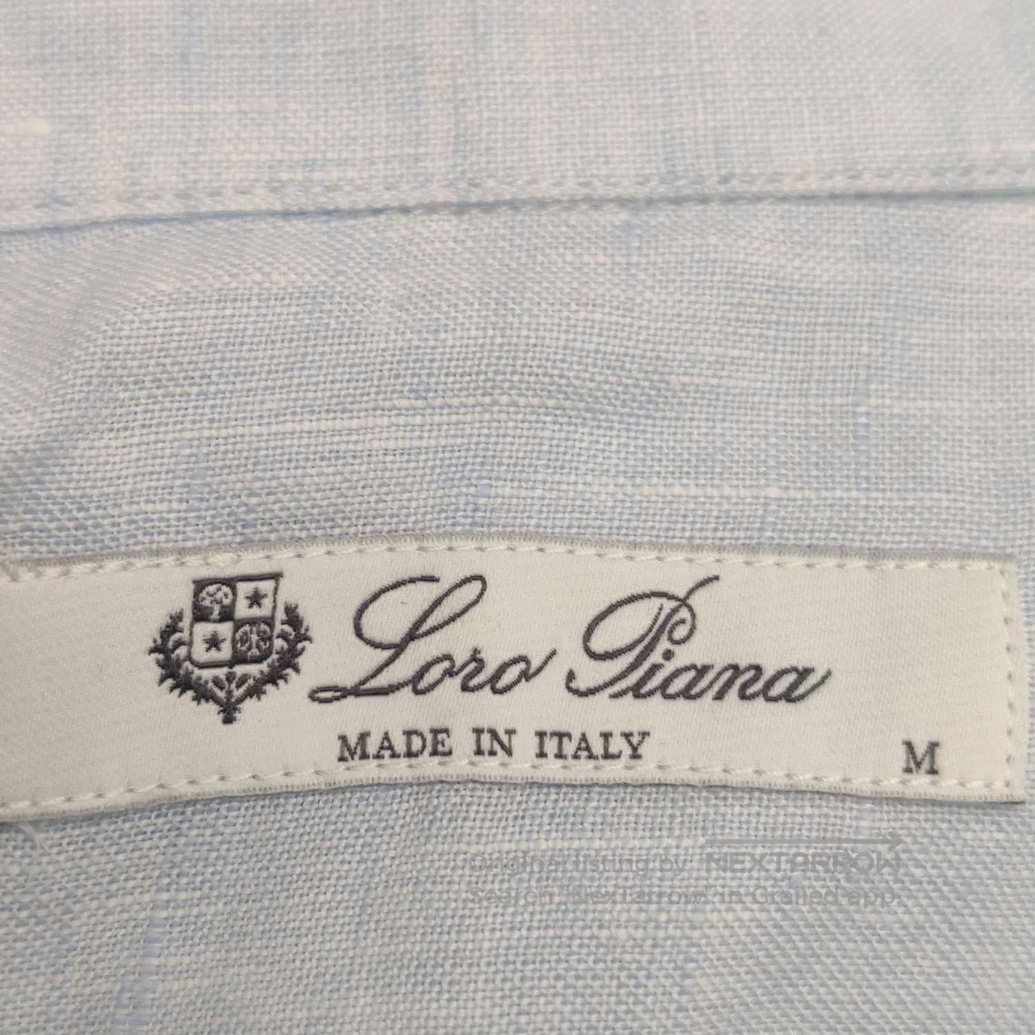 Loro Piana Loro Piana Linen Single-Breasted Spread Collar Shirt M. Size US M / EU 48-50 / 2 - 2 Thumbnail