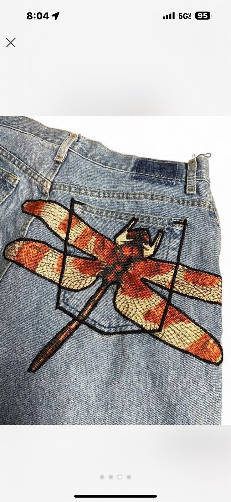 Levi's custom dragonfly Levi’s Size 38" / US 16 / IT 52 - 2 Thumbnail