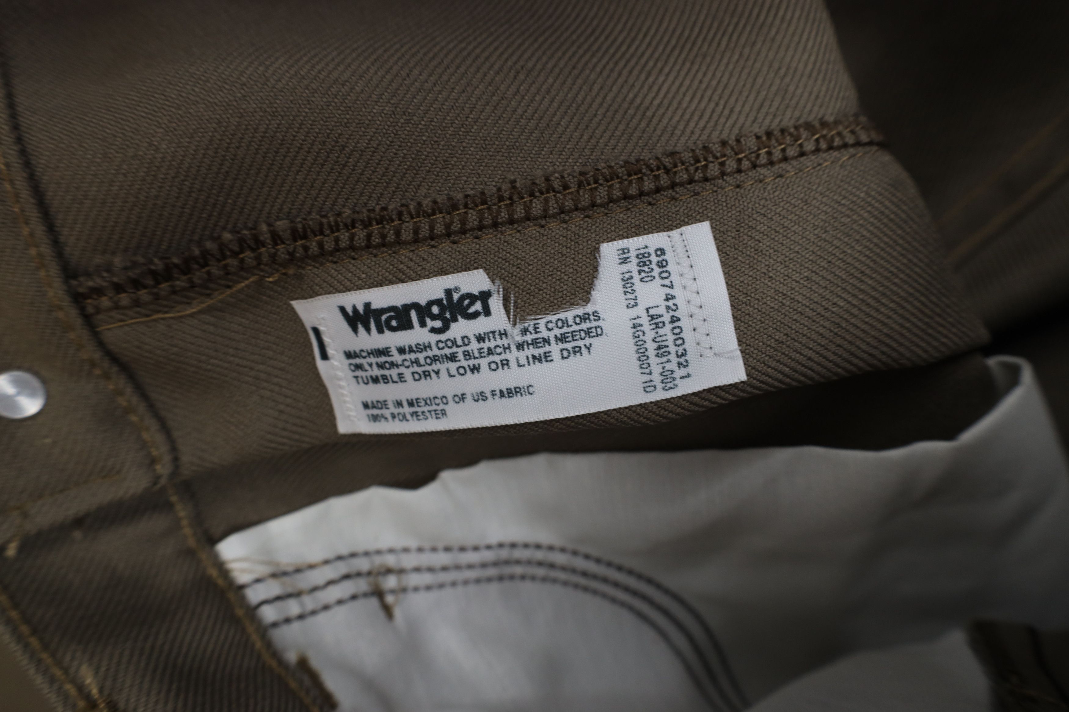 Vintage × Wrangler Vintage 90s Wrangler Cowboy Flared Wide Leg Knit Pants Size US 36 / EU 52 - 8 Thumbnail