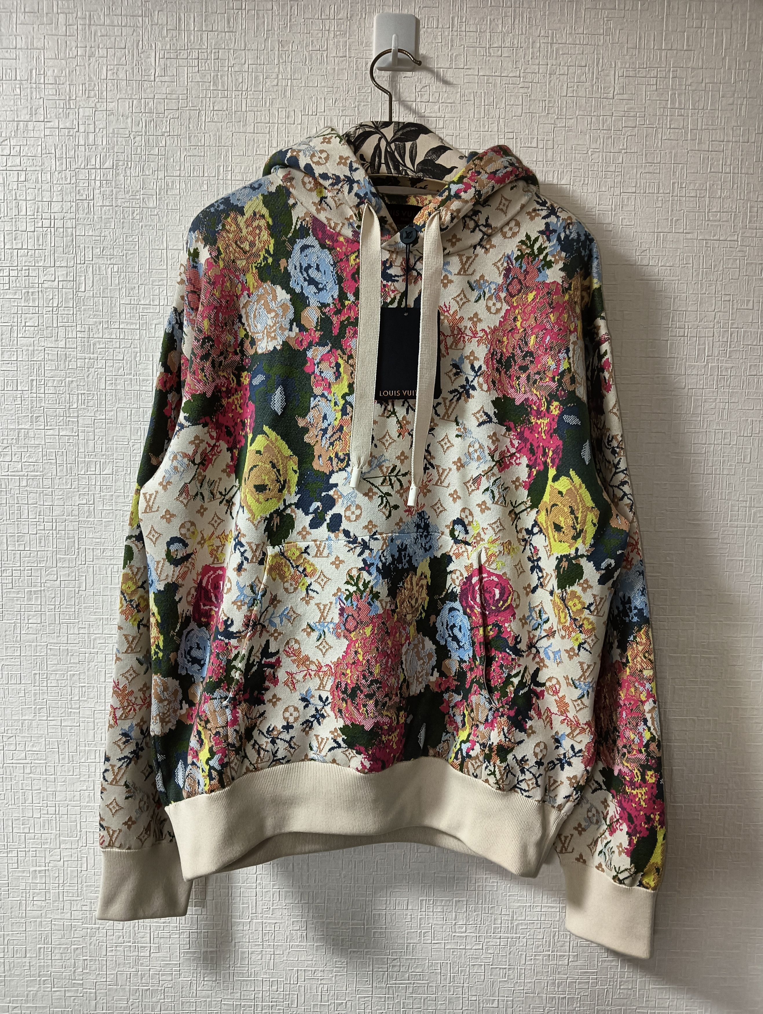 Flower Graphic Jacquard Hoodie