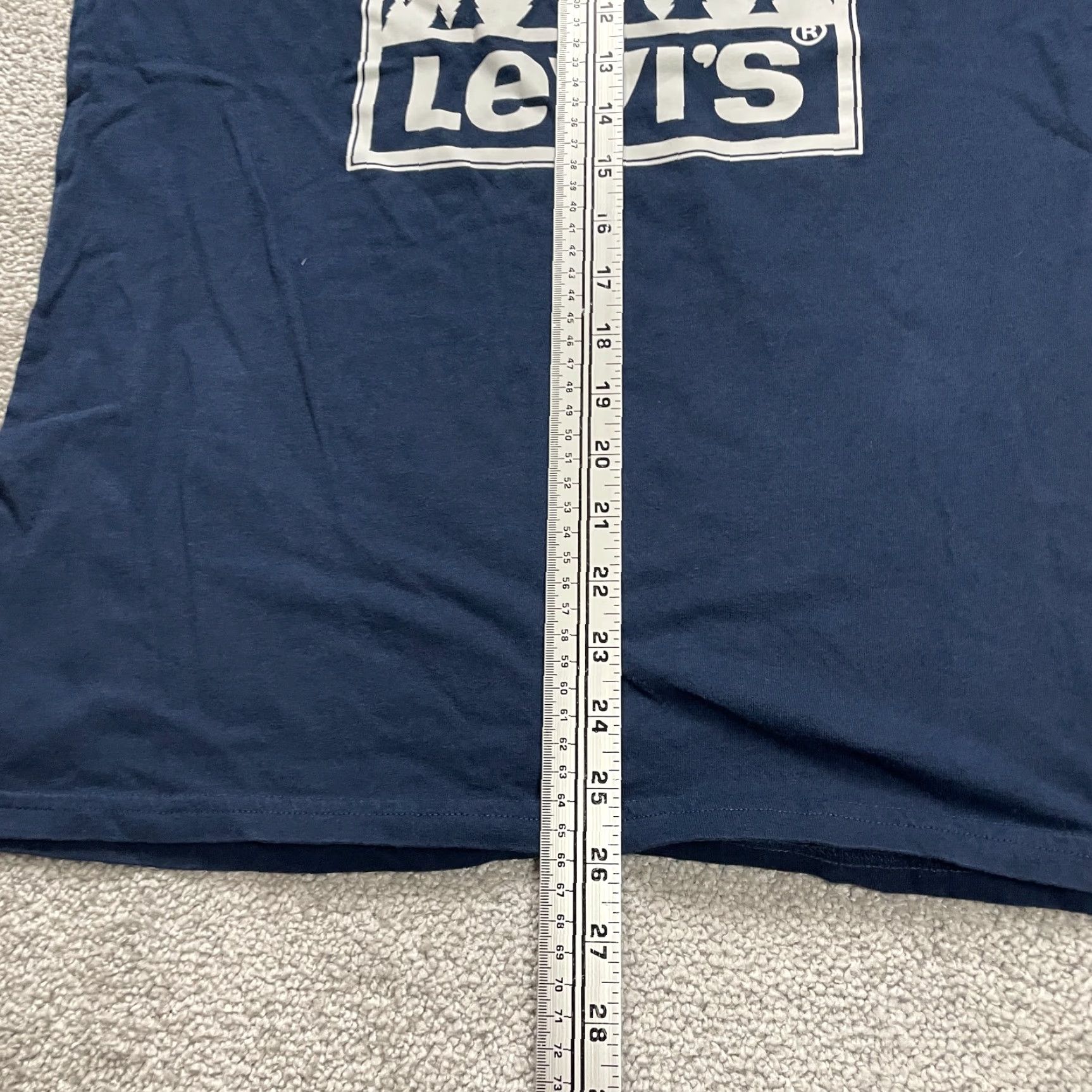 Levi's Levi's T-Shirt Shirt Men M Blue Crew Neck Long Sleeve Cotton Graphic Logo Casual Tee 90s Outdoor Mens Size US M / EU 48-50 / 2 - 6 Thumbnail