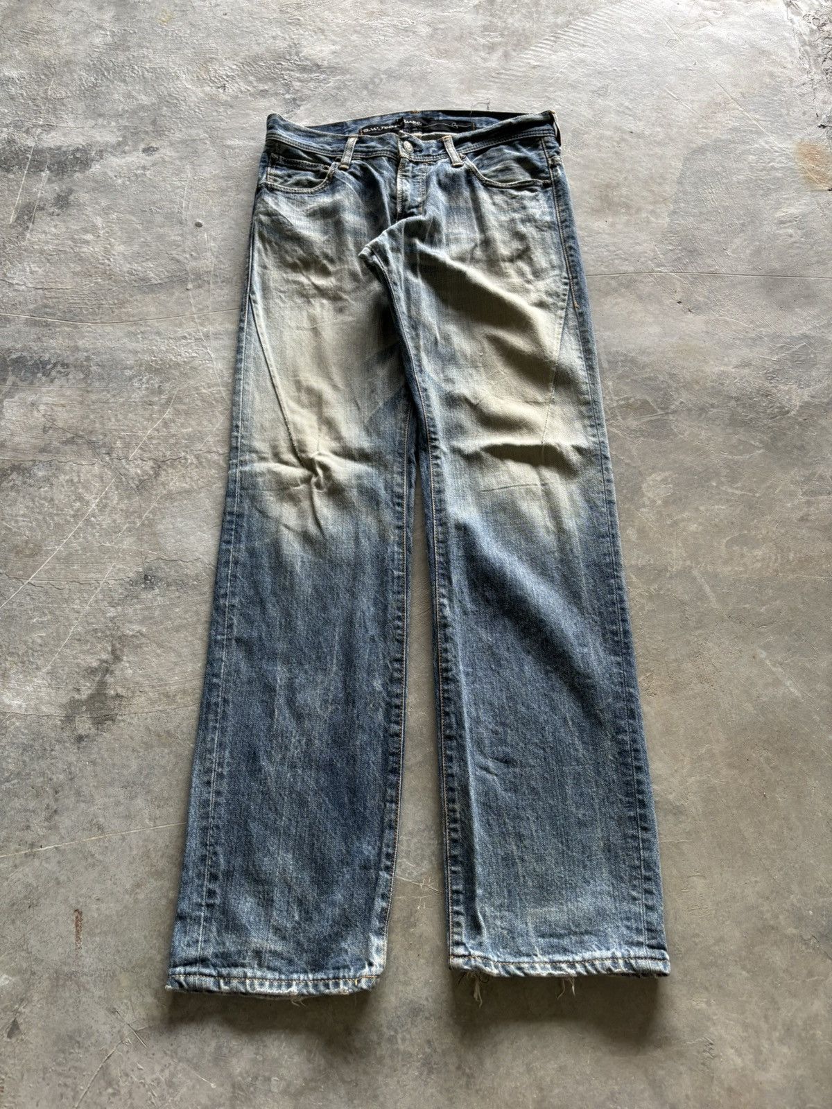 If Six Was Nine vintage blue way luxe japanese jeans sand faded rusty style Size US 32 / EU 48 - 1 Thumbnail