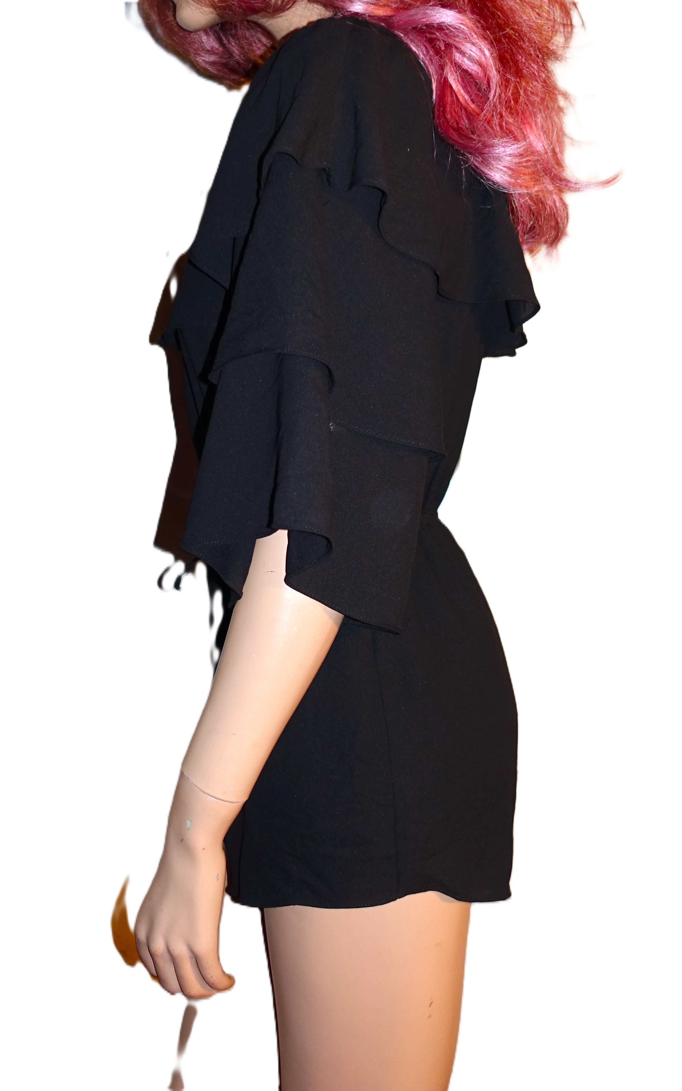 Other Honey Belle Black Ruffle Romper S Size 24" / US 00 / IT 34 - 4 Thumbnail