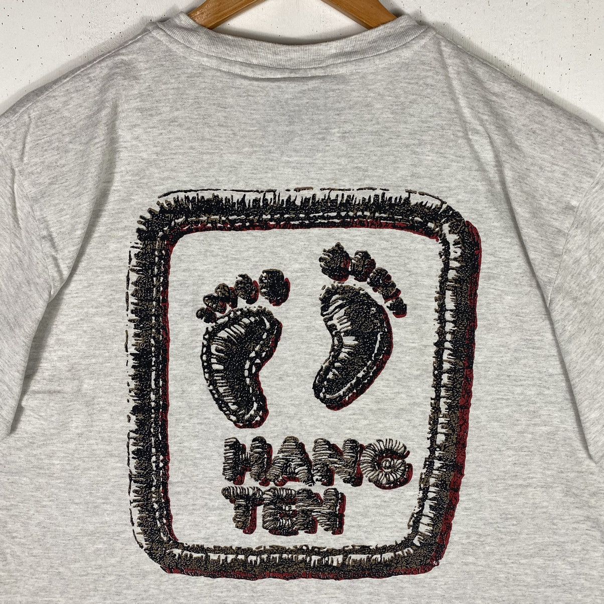 Hang Ten × Vintage VINTAGE 90's HANG TEN BIG LOGO GRAPHIC SURF TEE Size US L / EU 52-54 / 3 - 3 Thumbnail