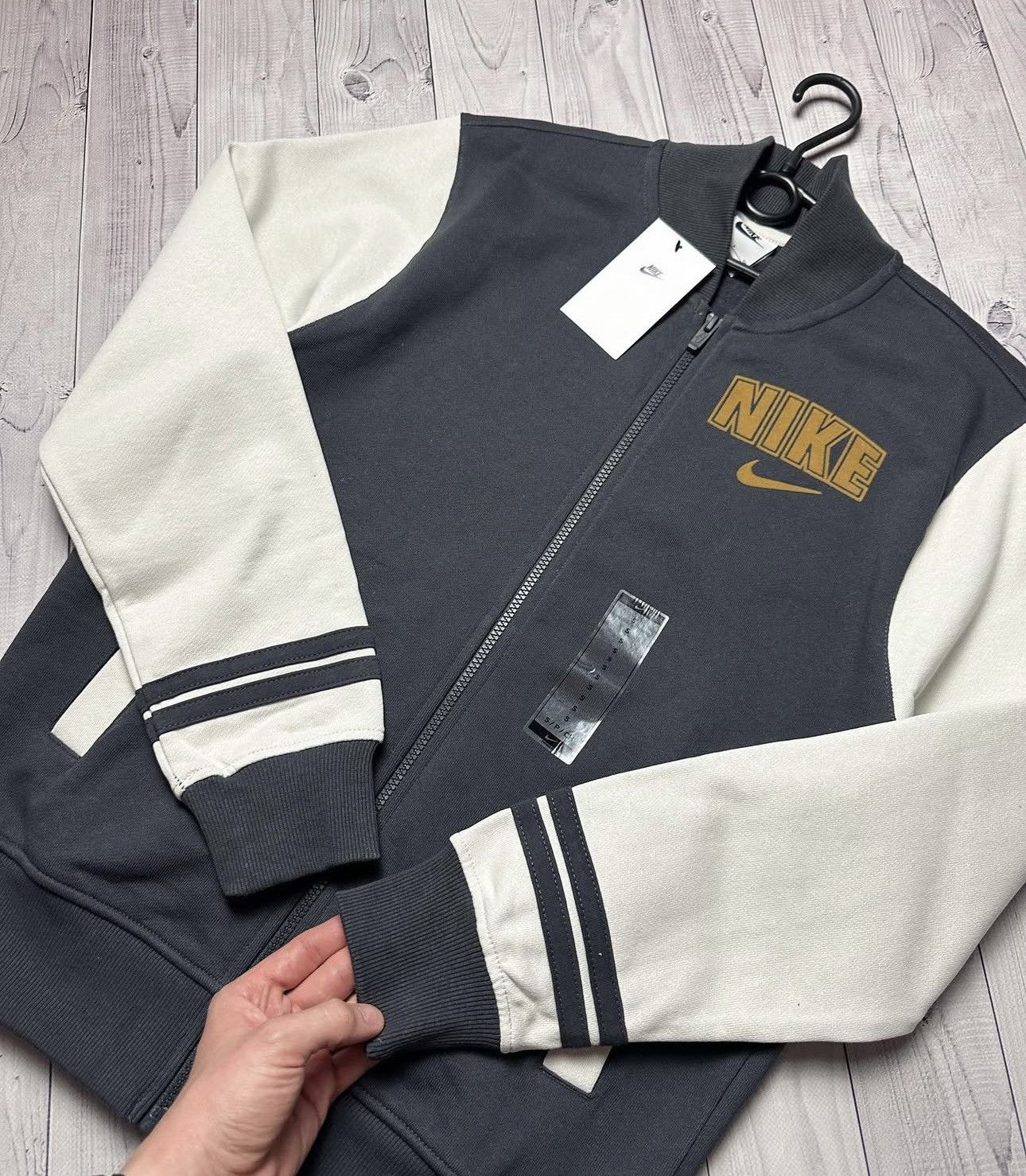 Nike × Vintage Nike Bomber jacket zip size S logo Size US S / EU 44-46 / 1 - 5 Thumbnail